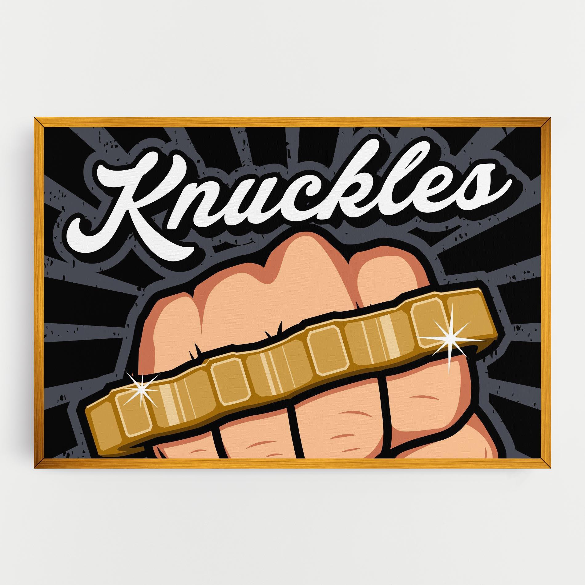 Obraz na Płótnie Knuckles mockup 0