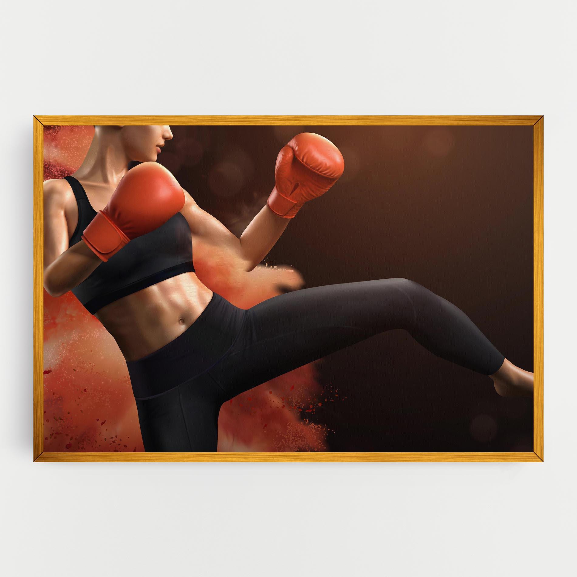 Obraz na Płótnie Woman Box mockup 0