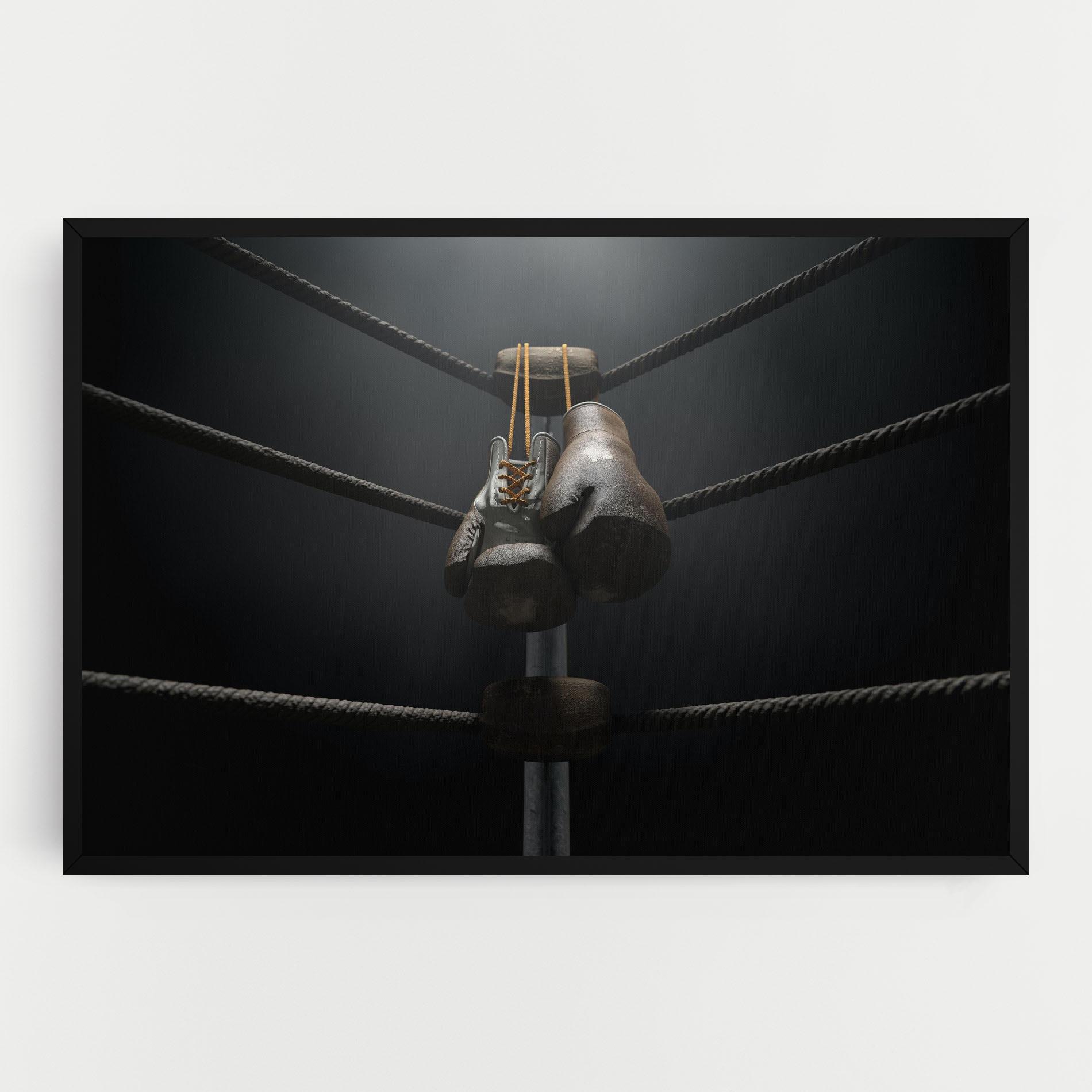 Obraz na Płótnie Black Boxing Glove mockup 0