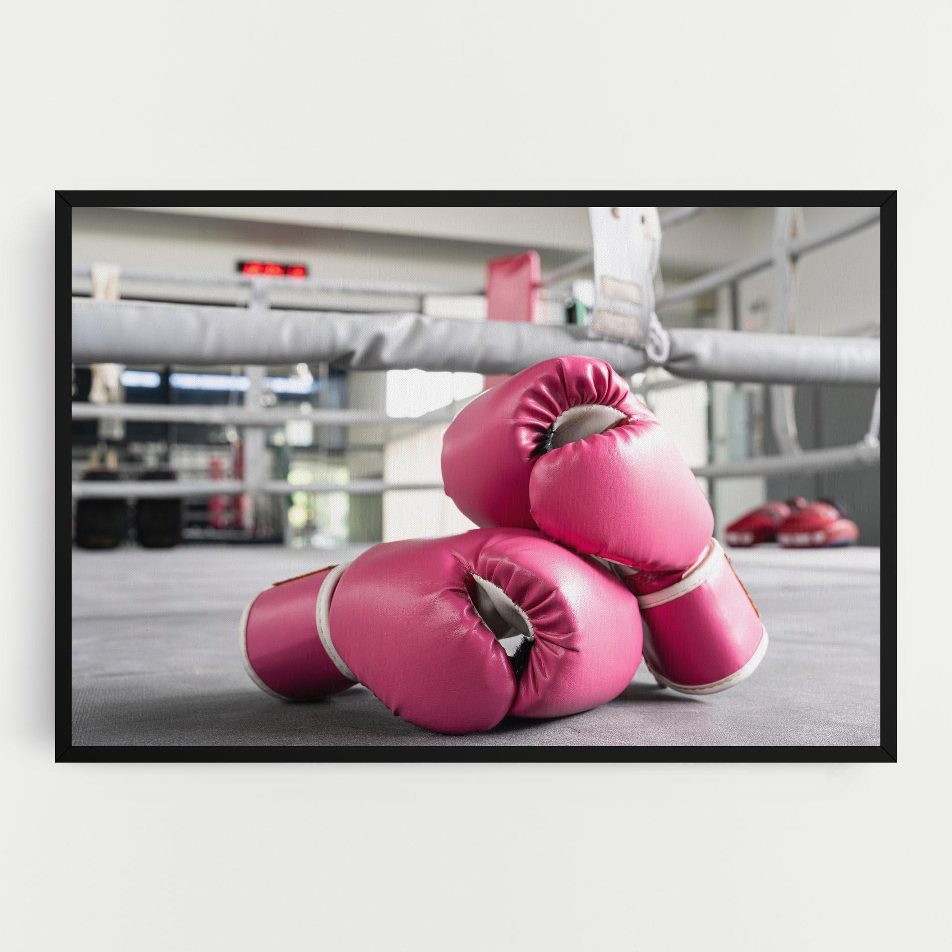Obraz na Płótnie Pink Boxing Gloves mockup 0