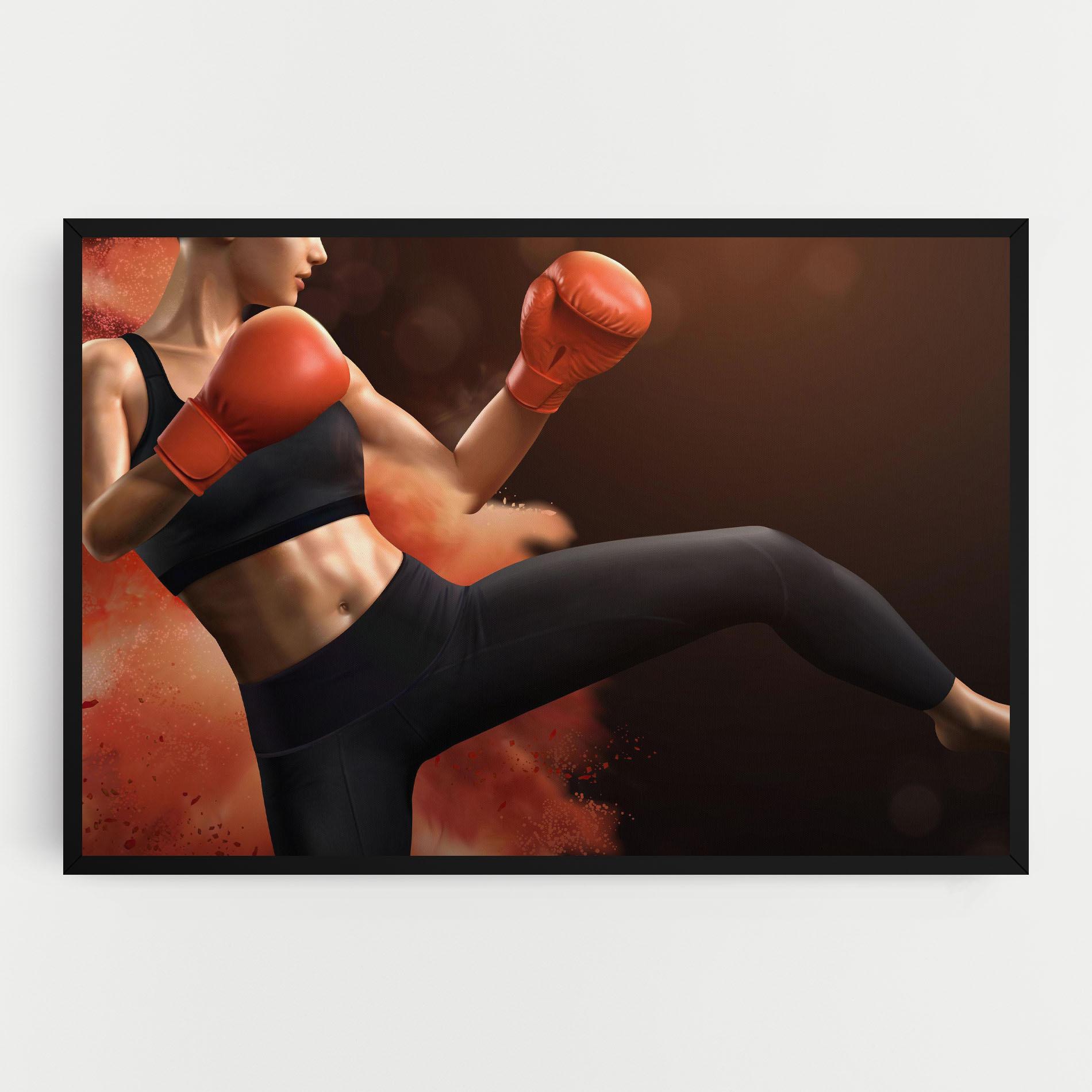 Obraz na Płótnie Woman Box mockup 0