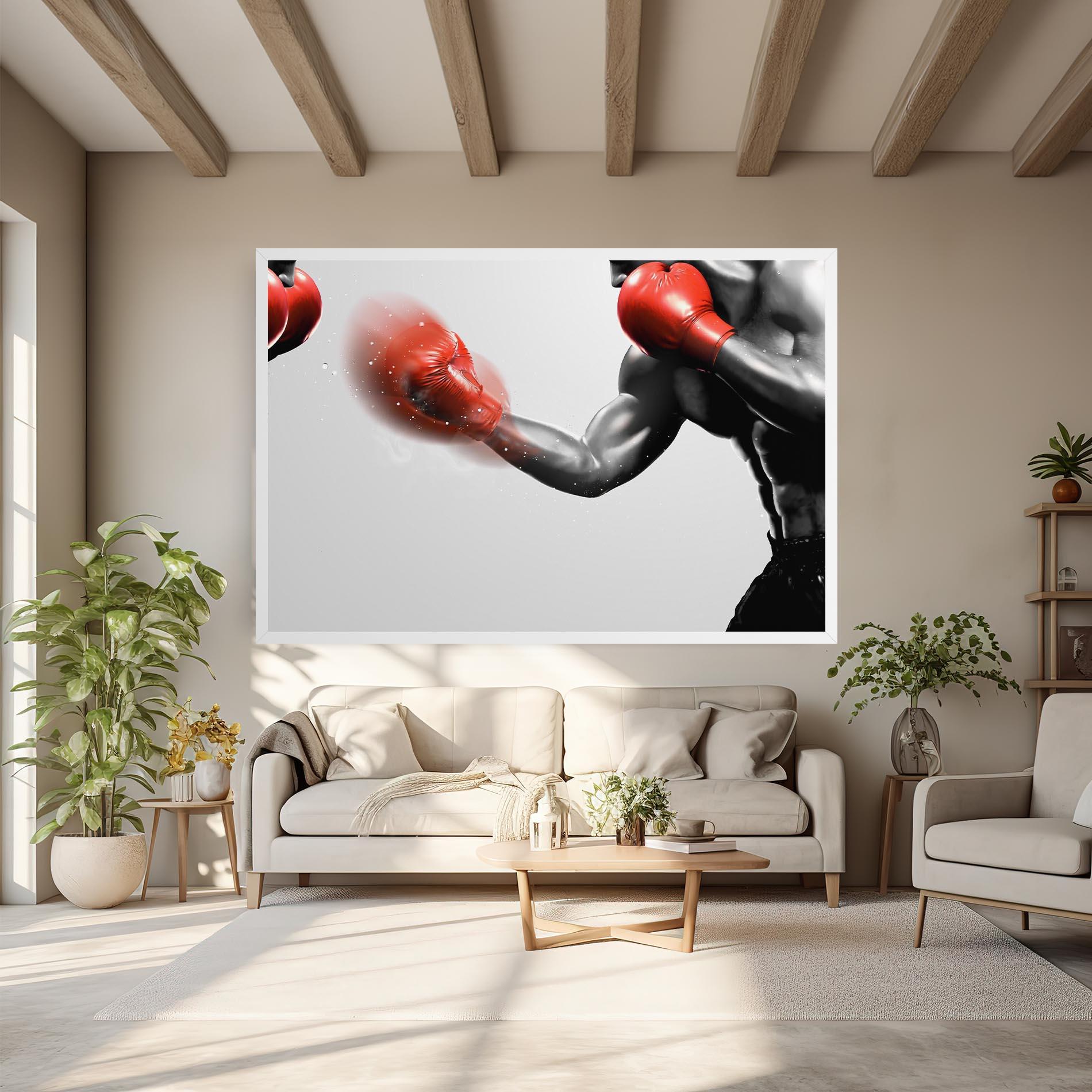 Obraz na Płótnie Red Smoke Box mockup 6