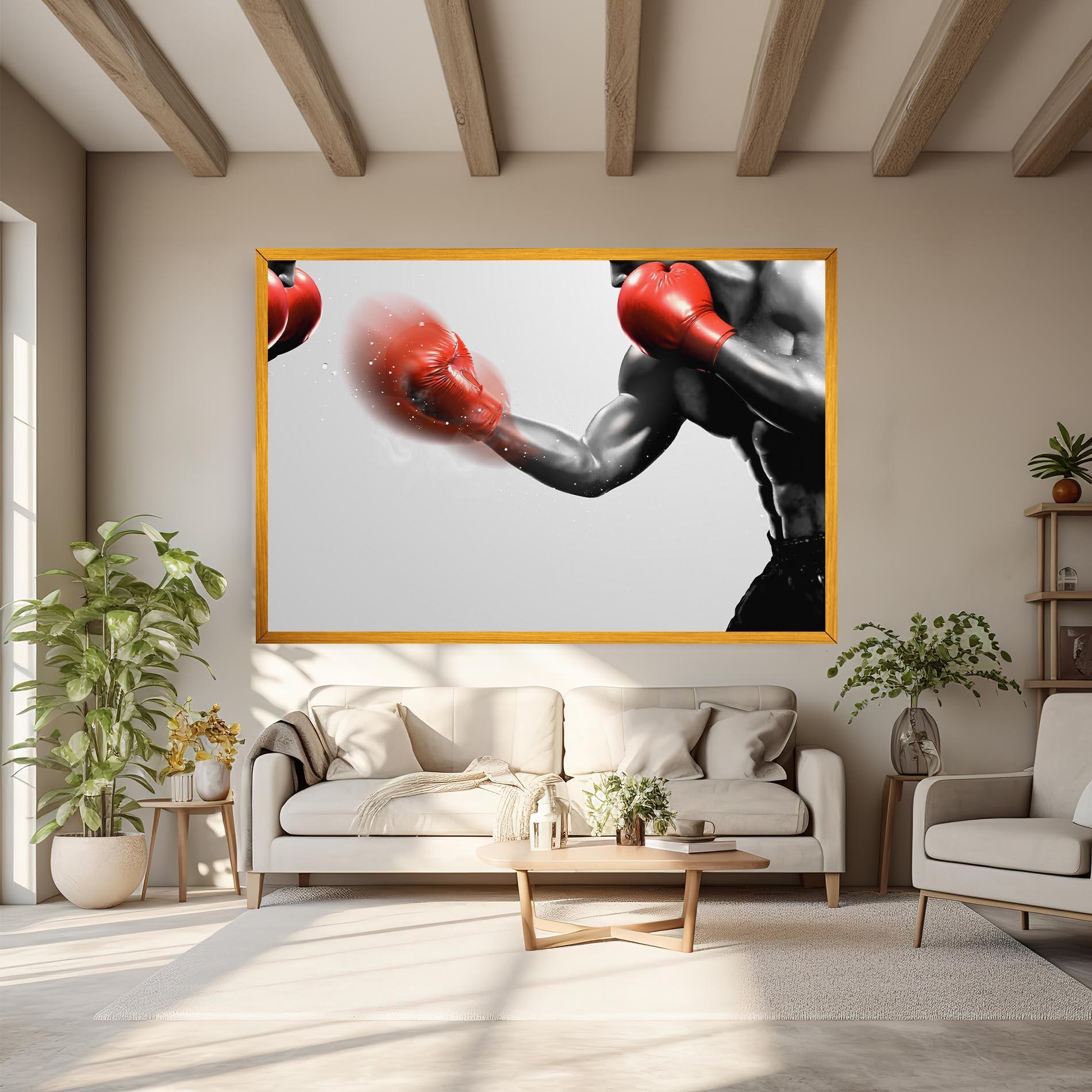 Obraz na Płótnie Red Smoke Box mockup 6