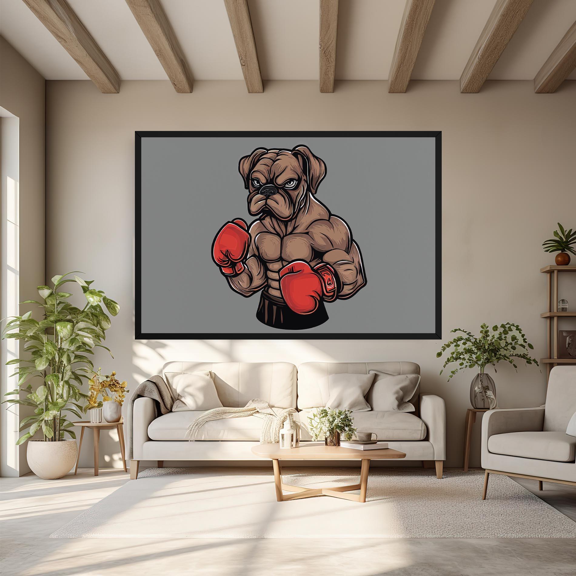 Obraz na Płótnie Boxer Dog mockup 6