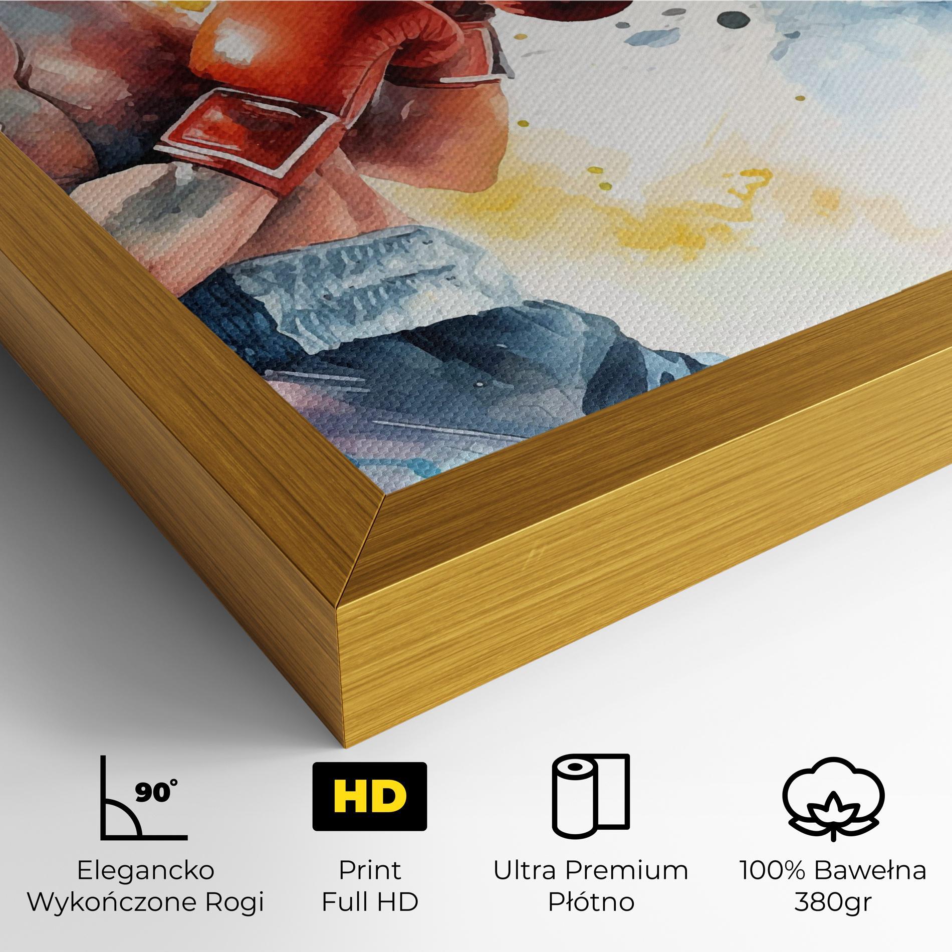 Obraz na Płótnie Boxing Match Art mockup 4