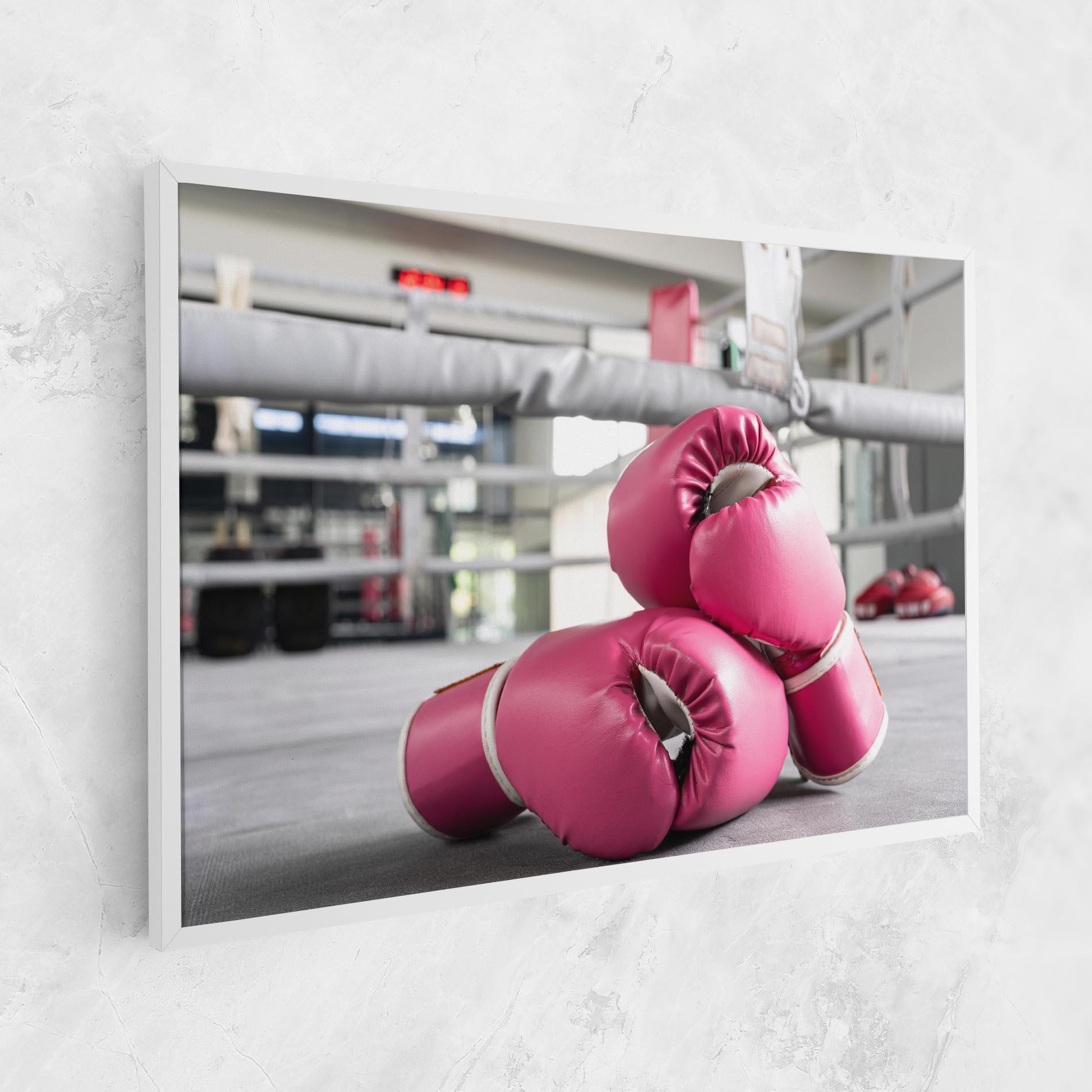 Obraz na Płótnie Pink Boxing Gloves mockup 1