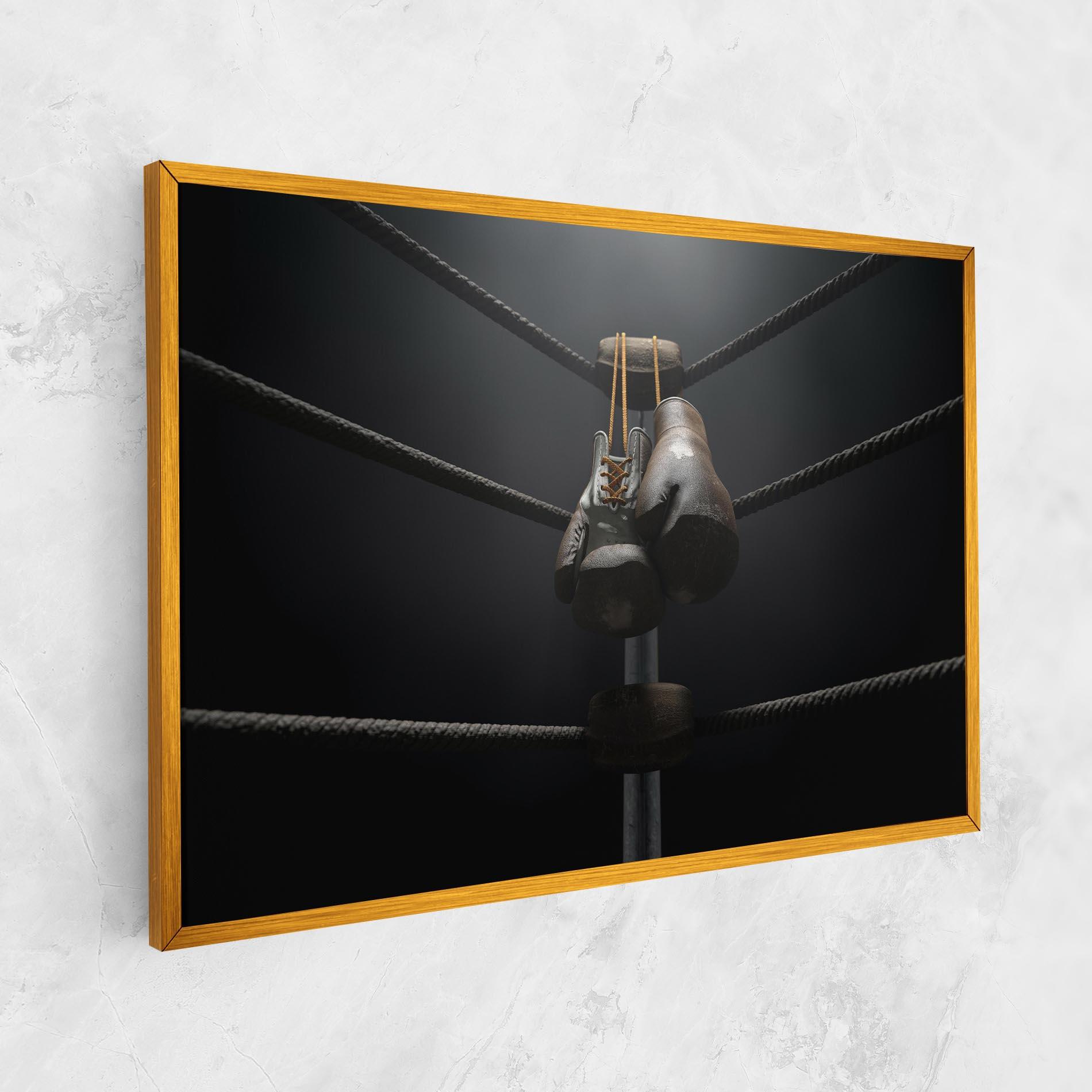 Obraz na Płótnie Black Boxing Glove mockup 1