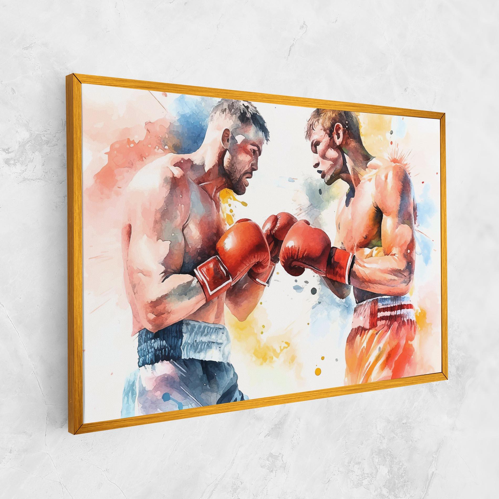 Obraz na Płótnie Boxing Match Art mockup 1