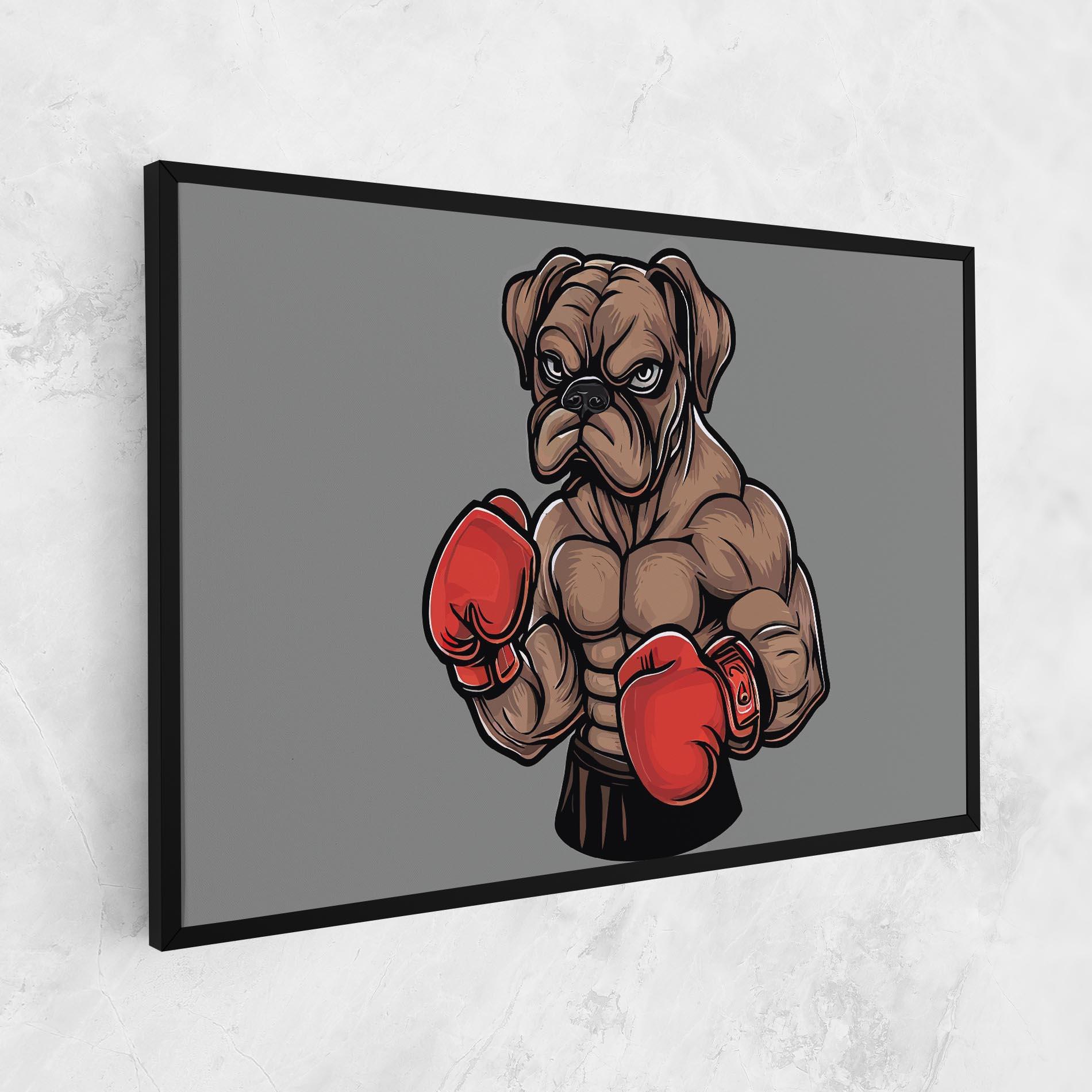 Obraz na Płótnie Boxer Dog mockup 1