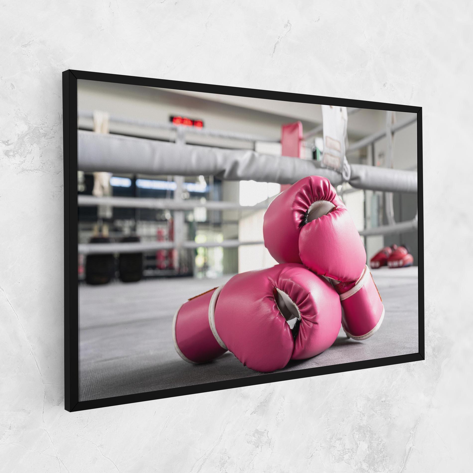 Obraz na Płótnie Pink Boxing Gloves mockup 1
