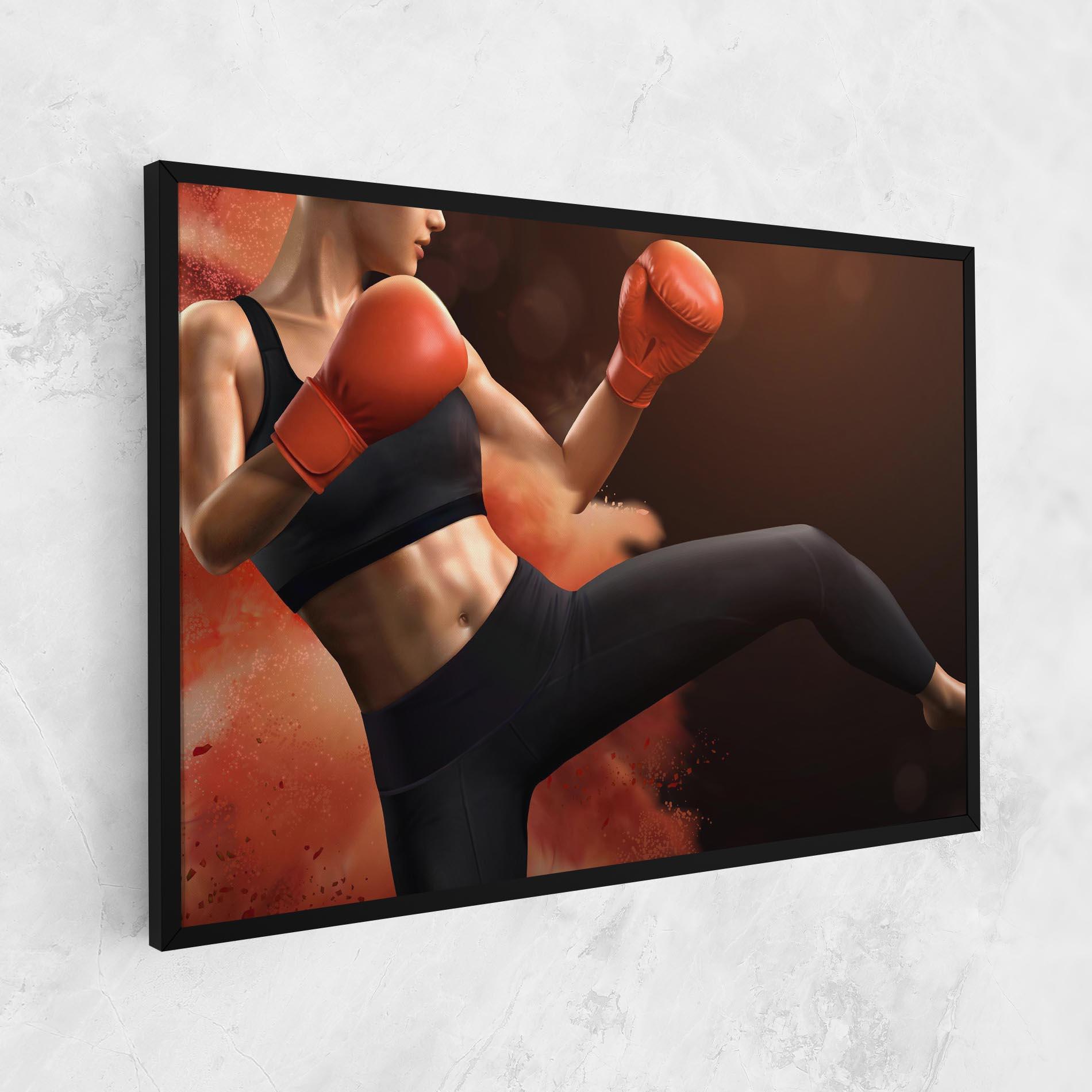 Obraz na Płótnie Woman Box mockup 1