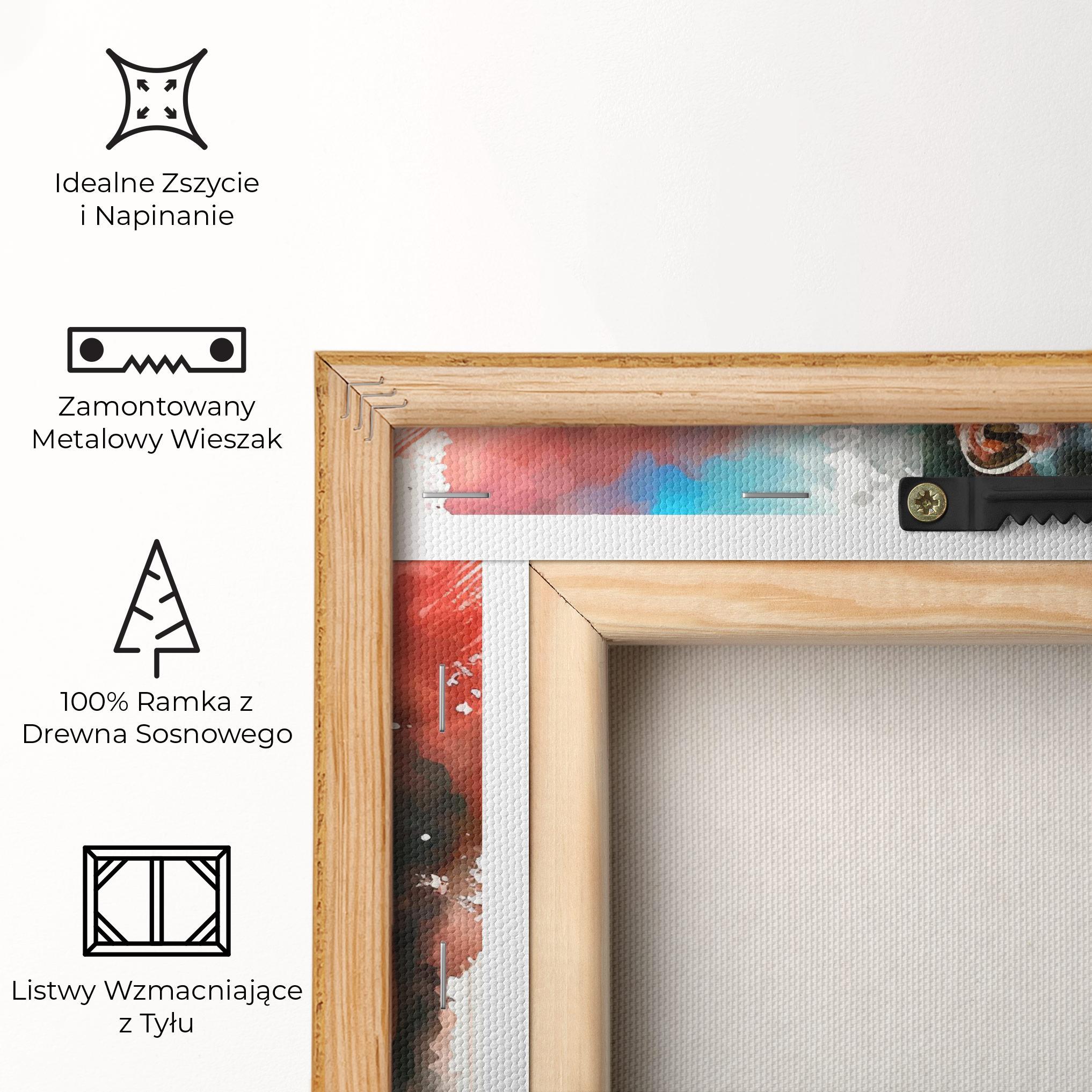 Obraz na Płótnie Boxing Red Blue mockup 5