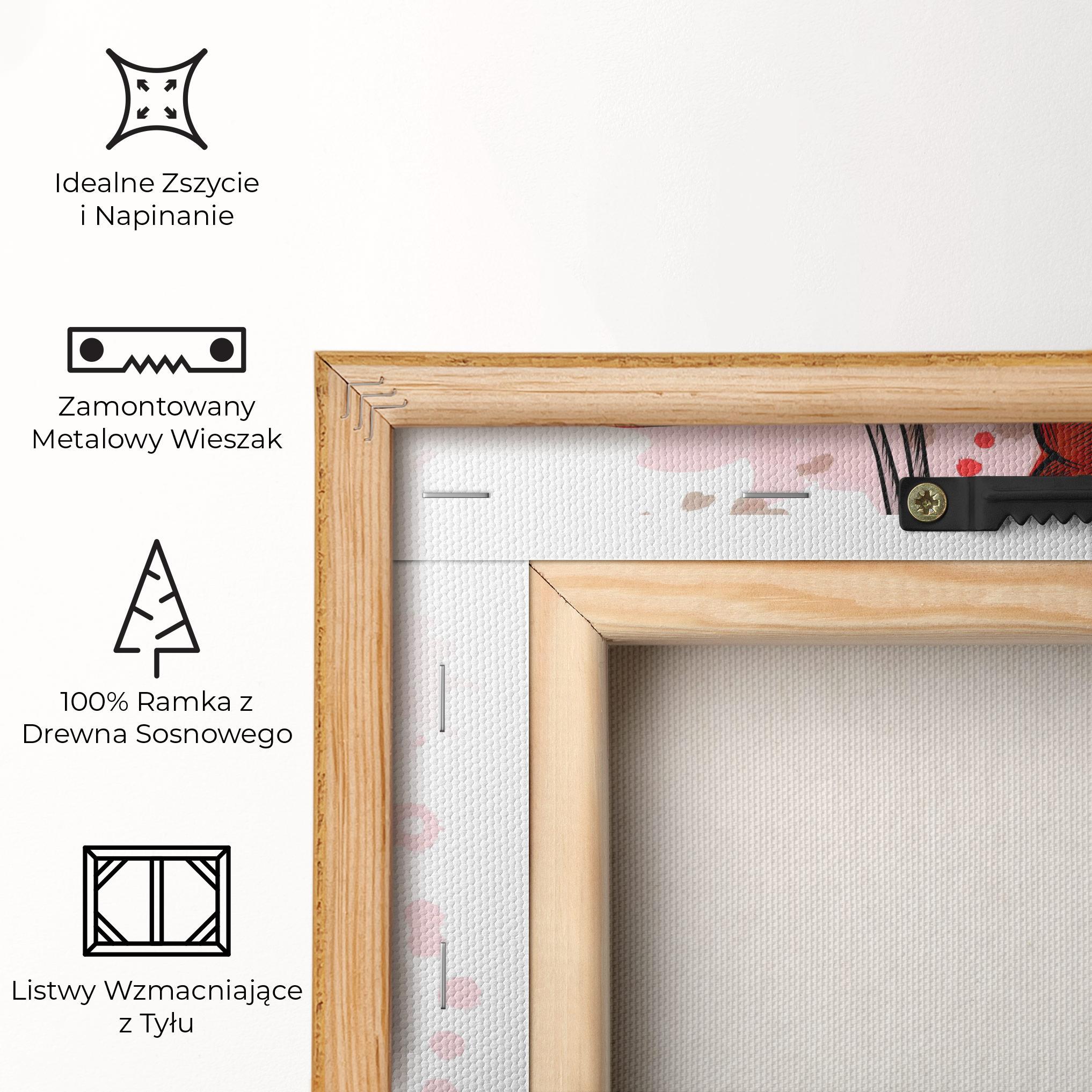 Obraz na Płótnie Red Painted Gloves mockup 5