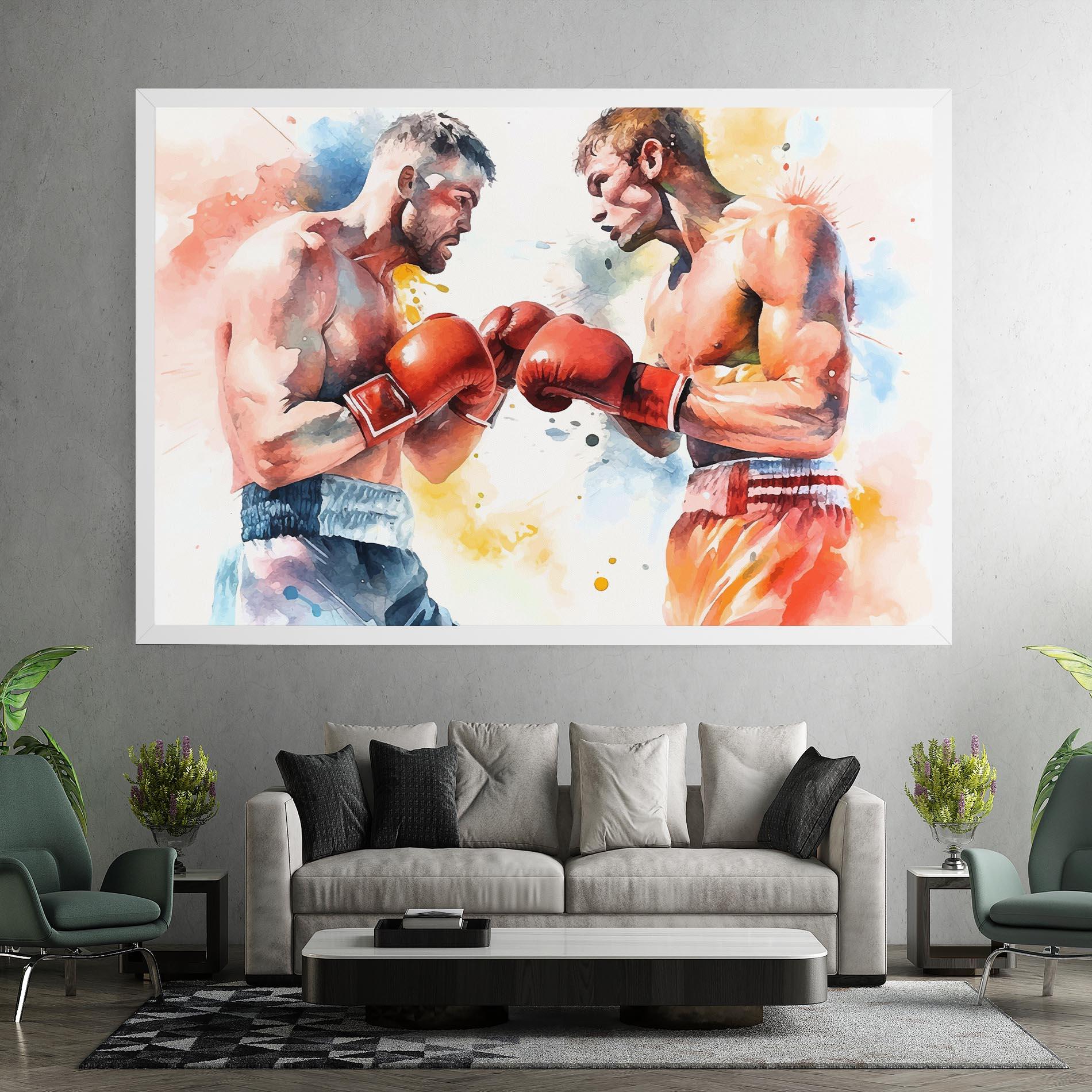 Obraz na Płótnie Boxing Match Art mockup 7