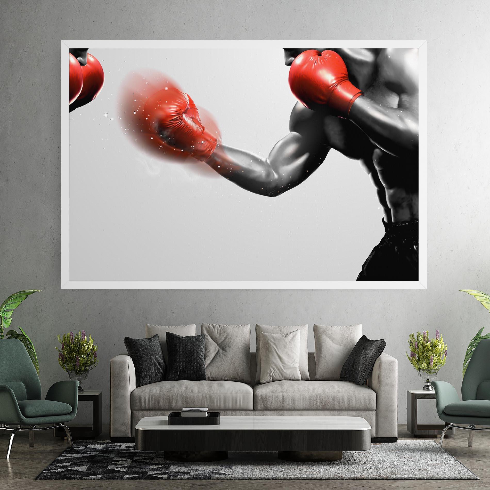 Obraz na Płótnie Red Smoke Box mockup 7