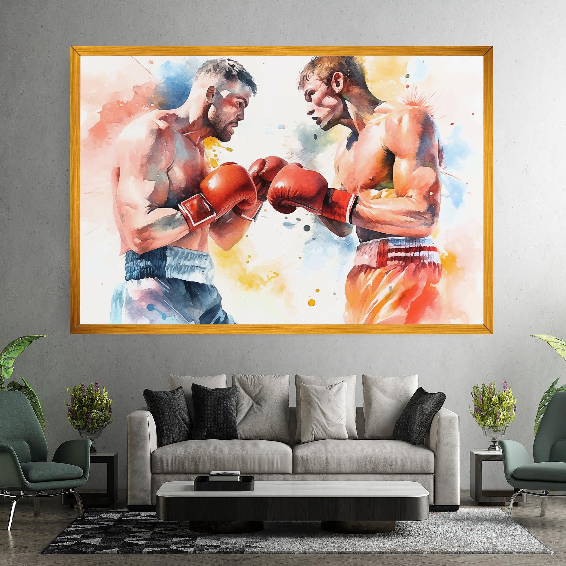 Obraz na Płótnie Boxing Match Art mockup 7