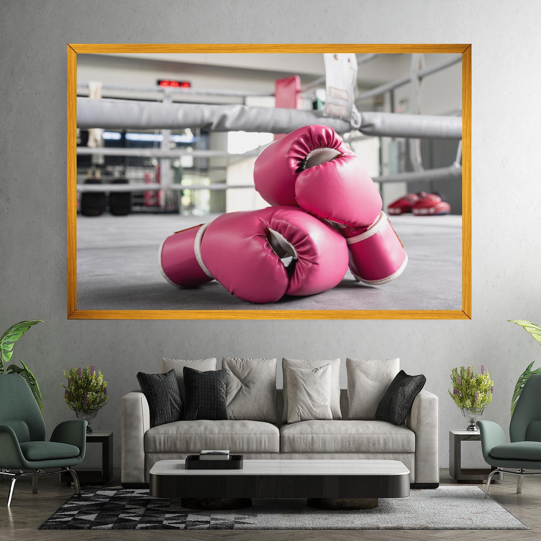 Obraz na Płótnie Pink Boxing Gloves mockup 7