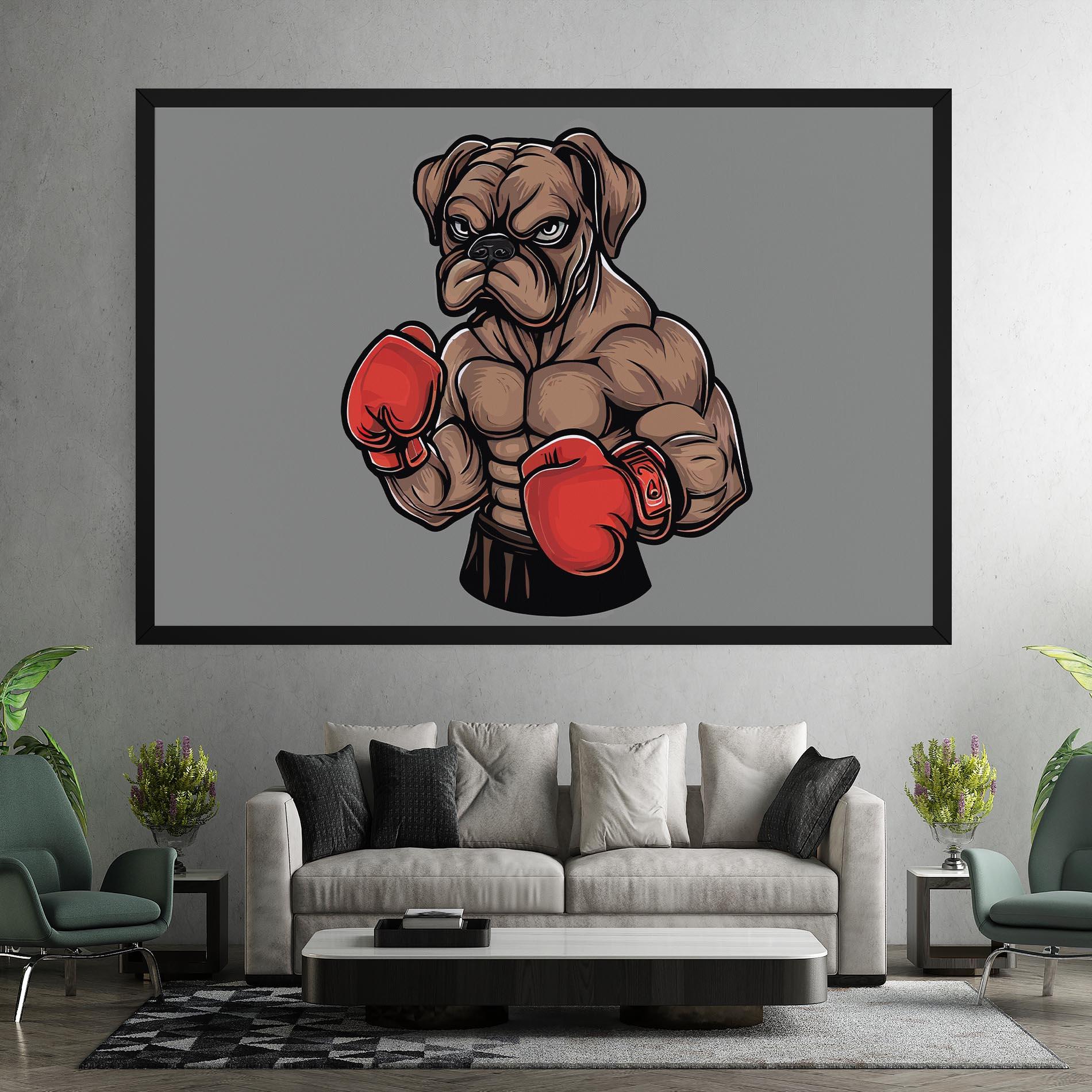 Obraz na Płótnie Boxer Dog mockup 7