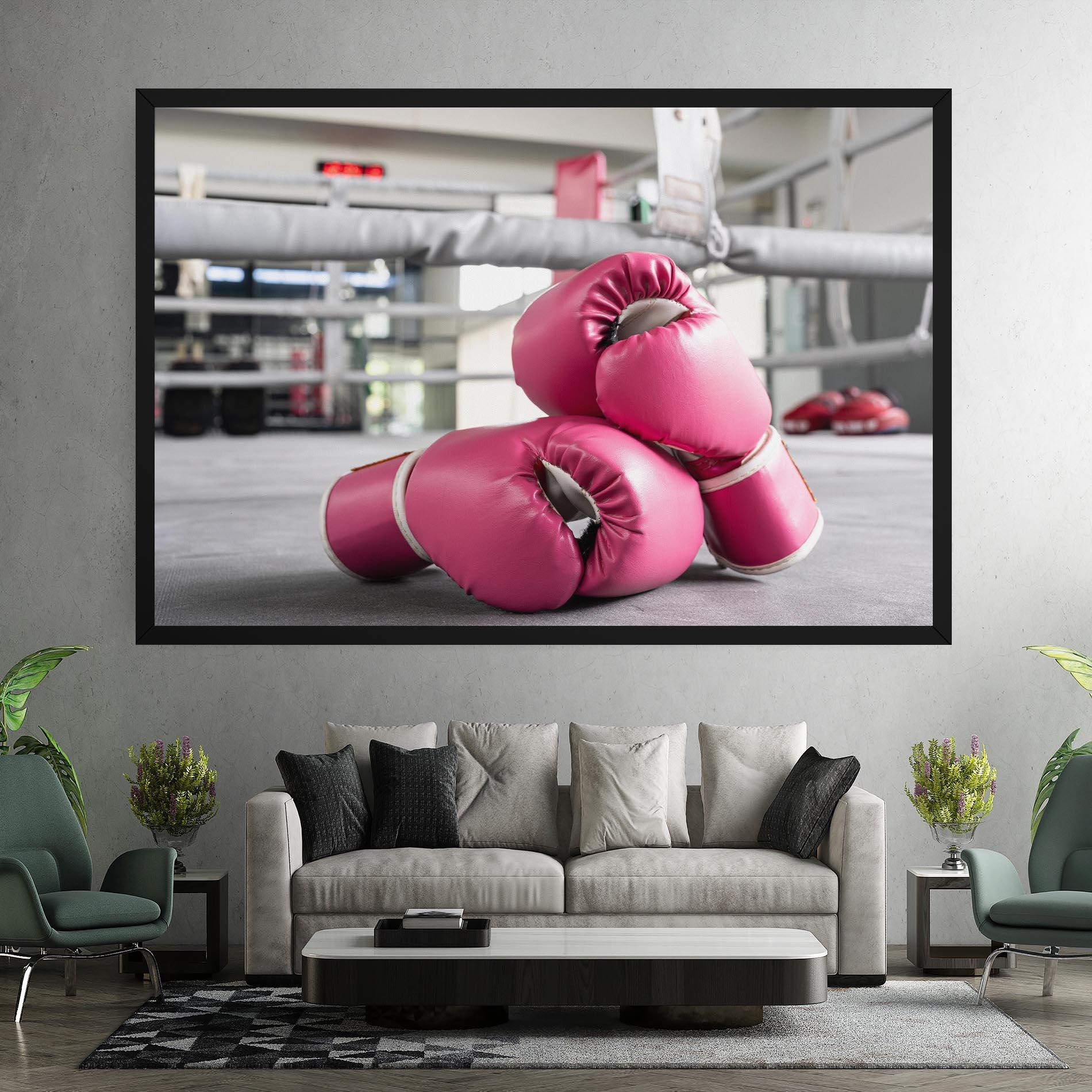 Obraz na Płótnie Pink Boxing Gloves mockup 7
