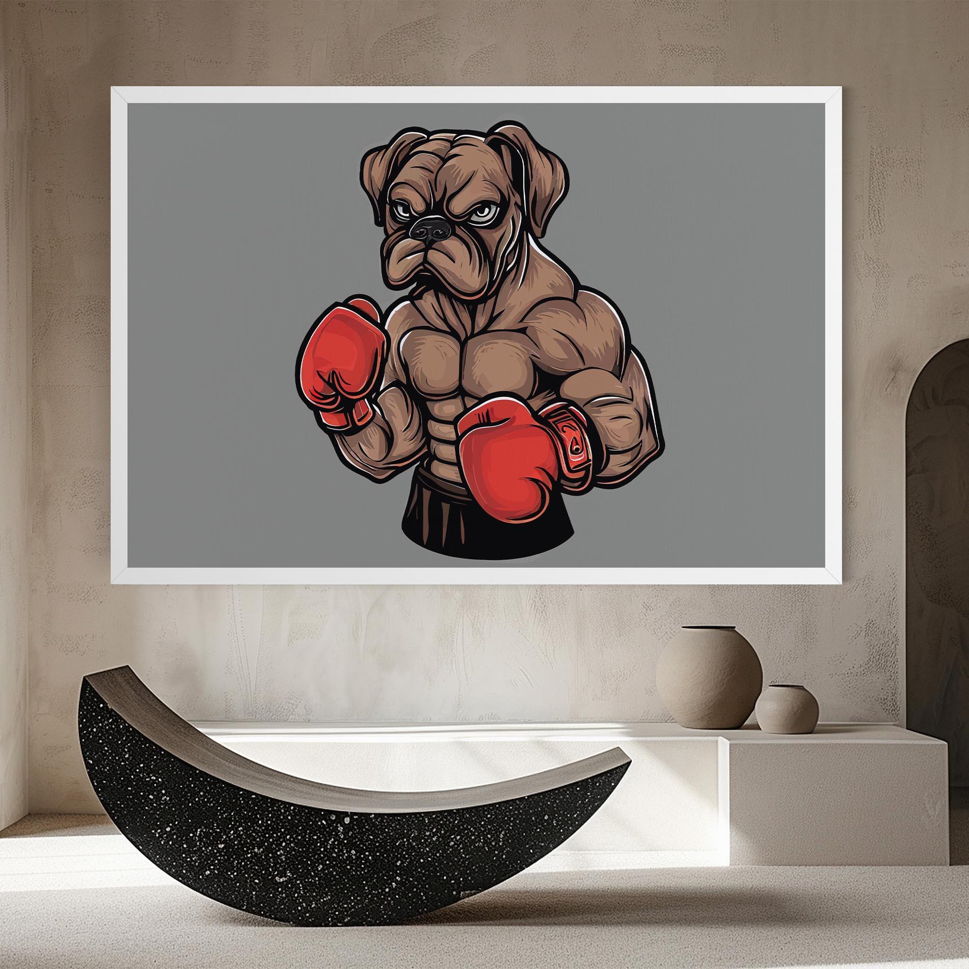 Obraz na Płótnie Boxer Dog mockup 8