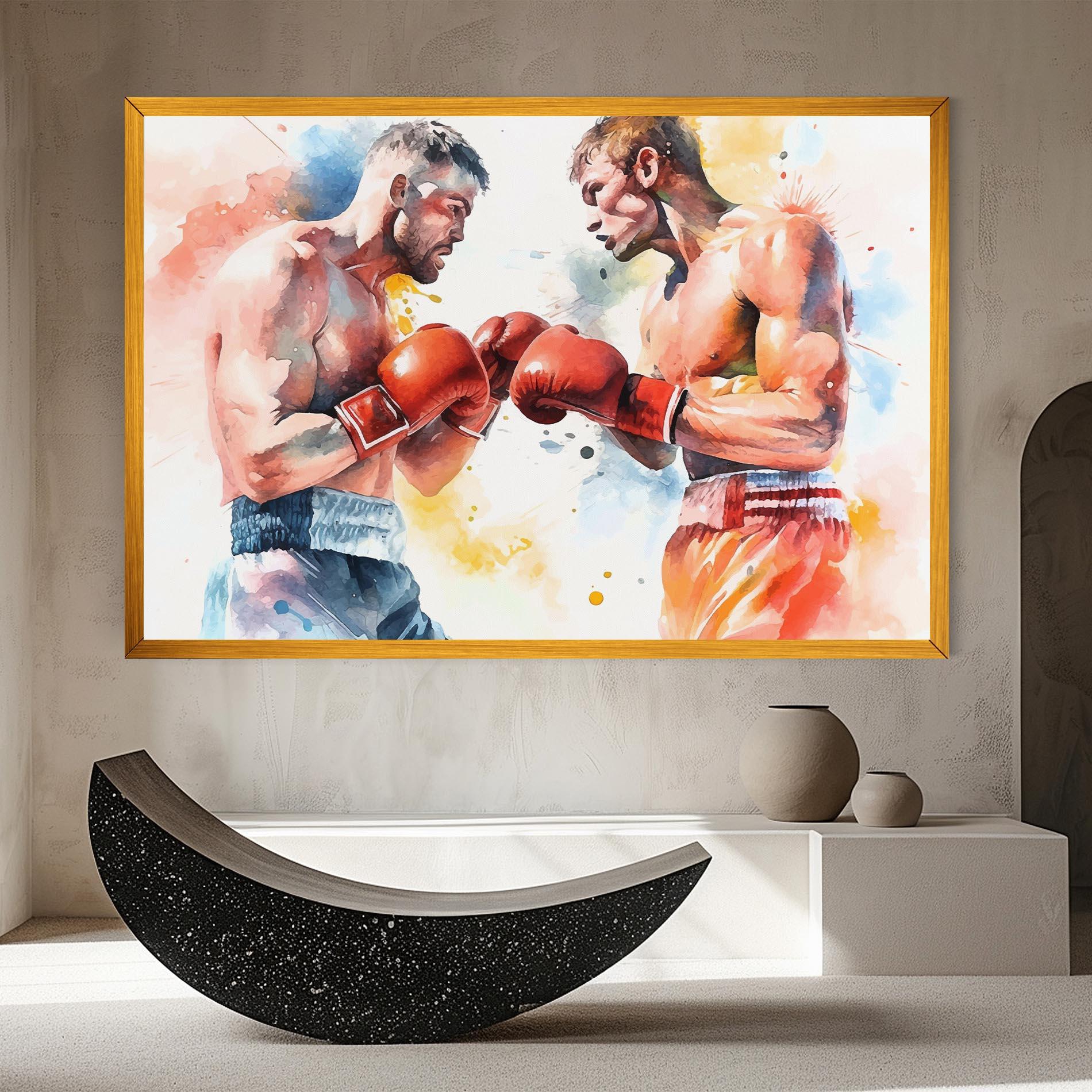 Obraz na Płótnie Boxing Match Art mockup 8