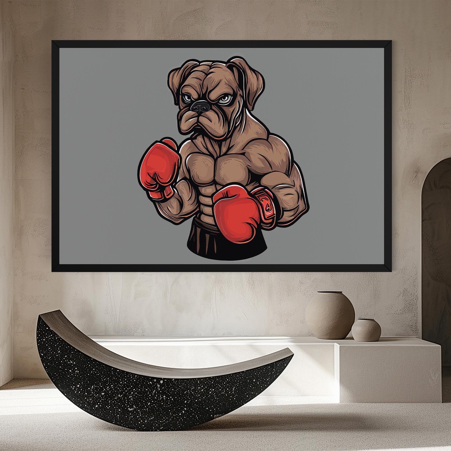 Obraz na Płótnie Boxer Dog mockup 8