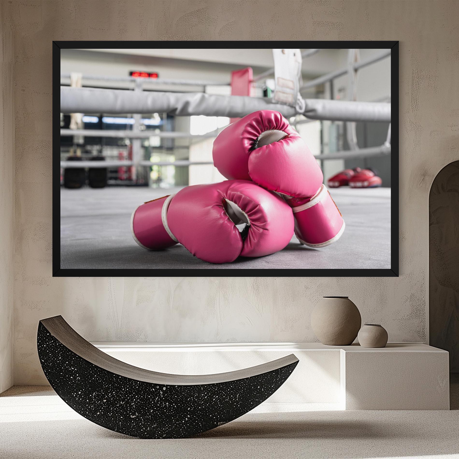 Obraz na Płótnie Pink Boxing Gloves mockup 8