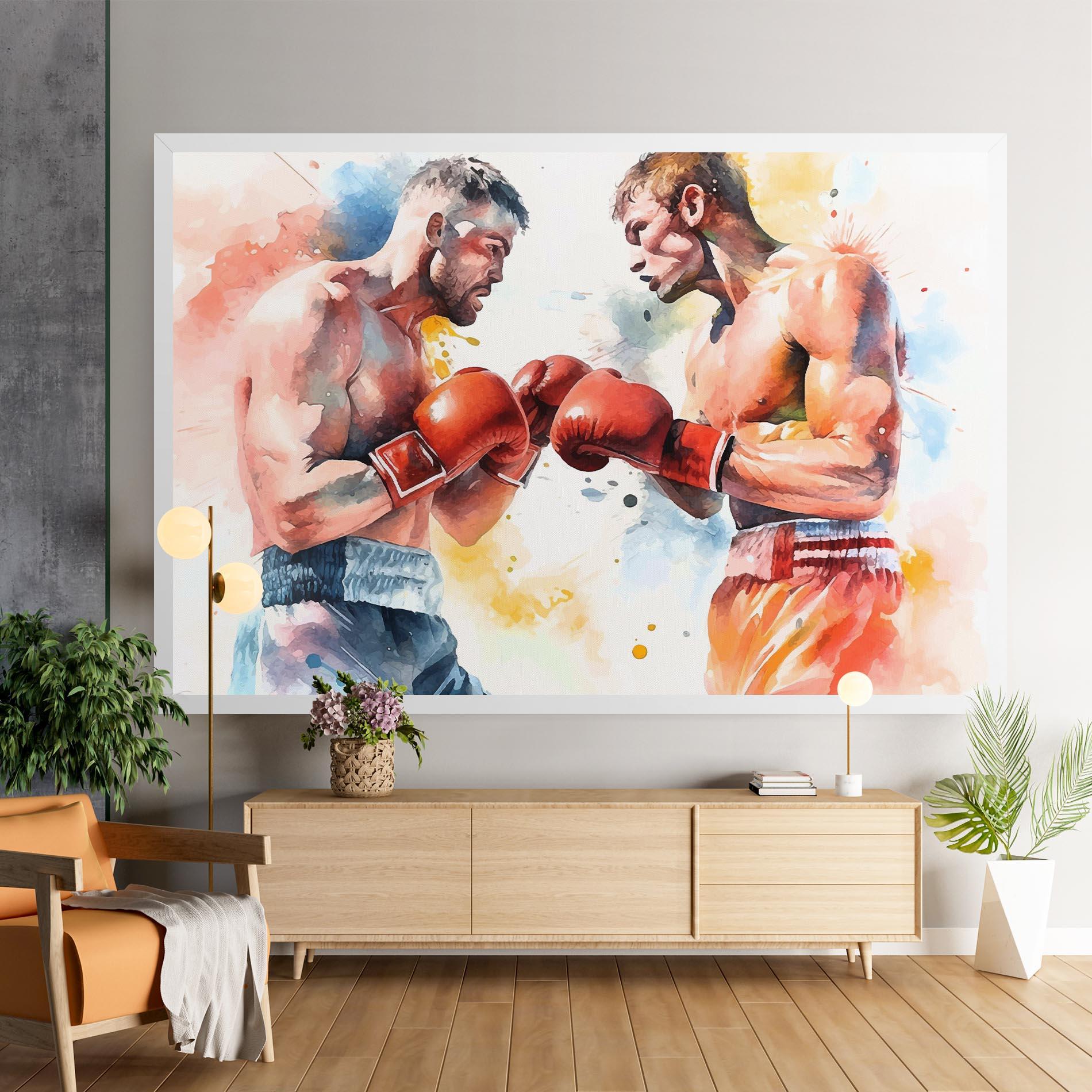 Obraz na Płótnie Boxing Match Art mockup 9