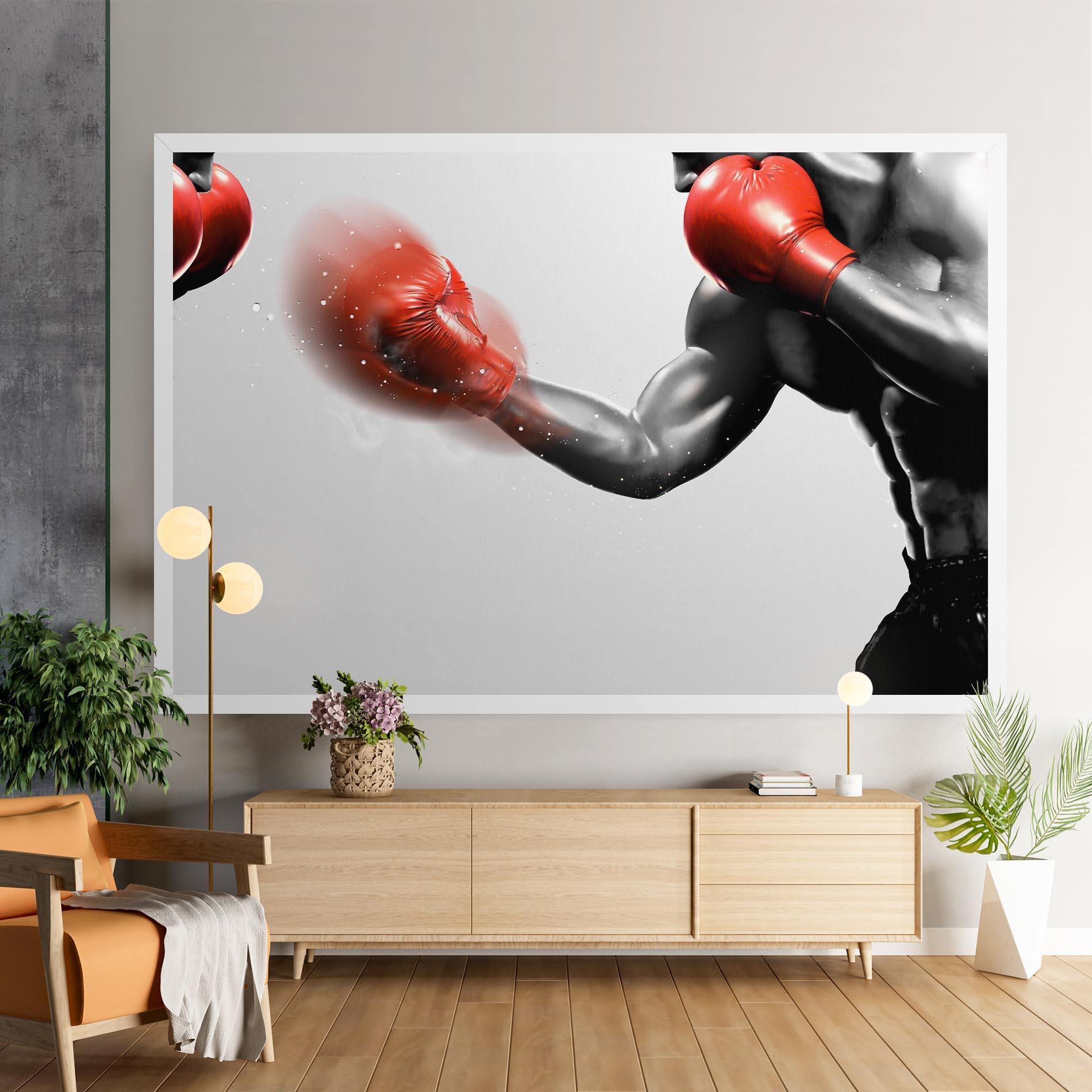 Obraz na Płótnie Red Smoke Box mockup 9