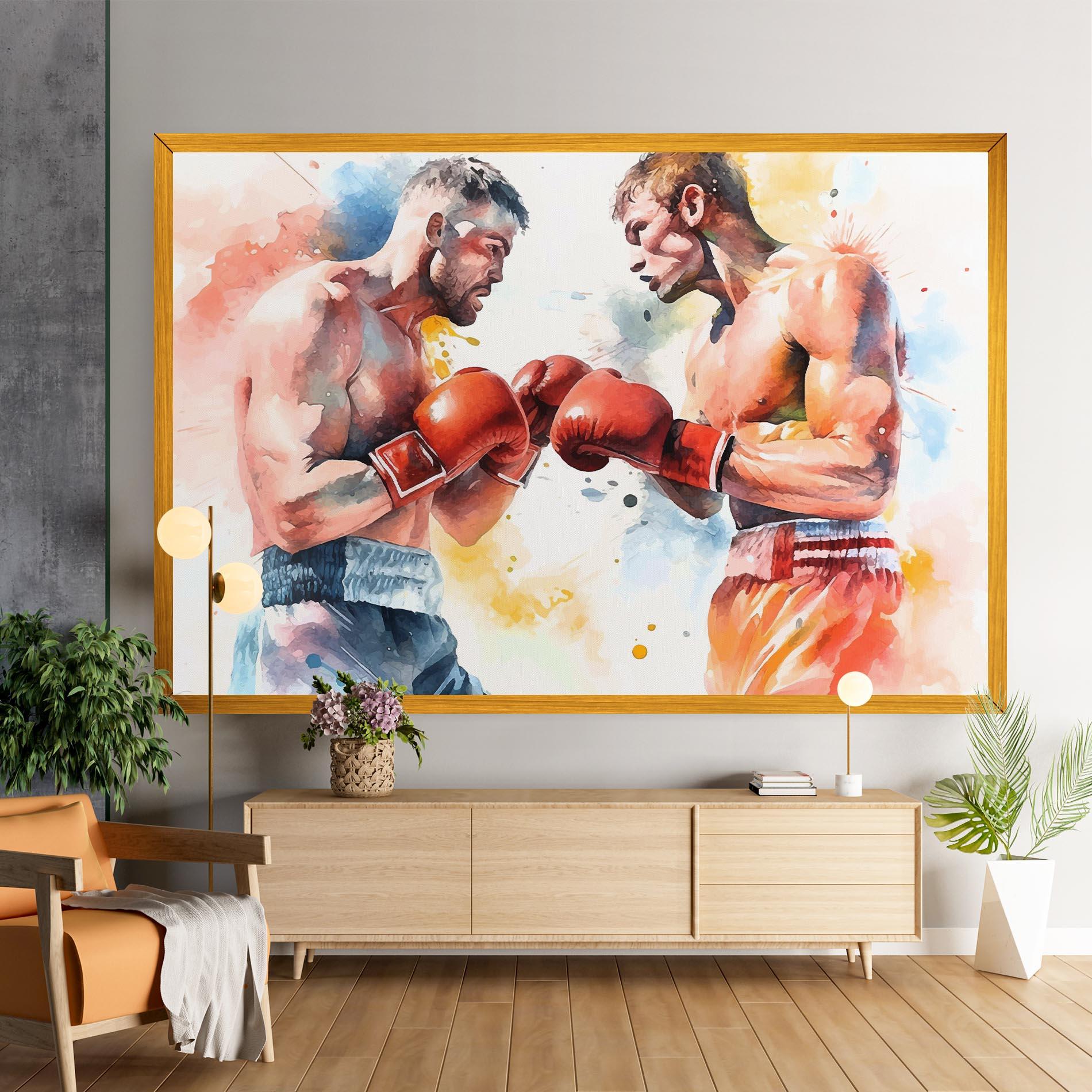 Obraz na Płótnie Boxing Match Art mockup 9