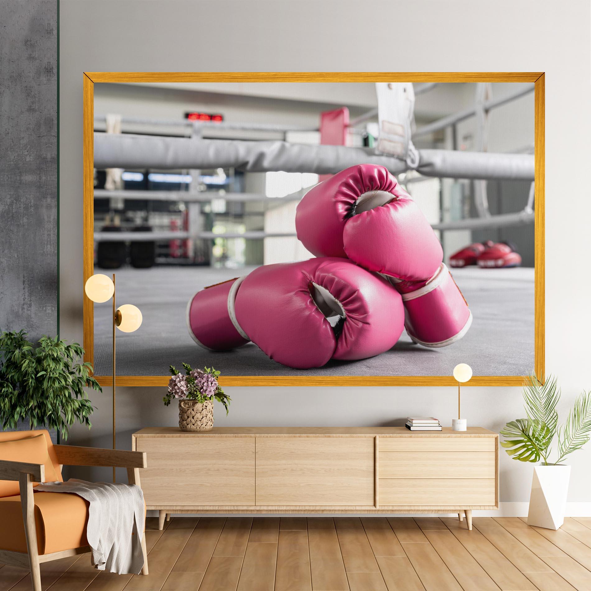 Obraz na Płótnie Pink Boxing Gloves mockup 9