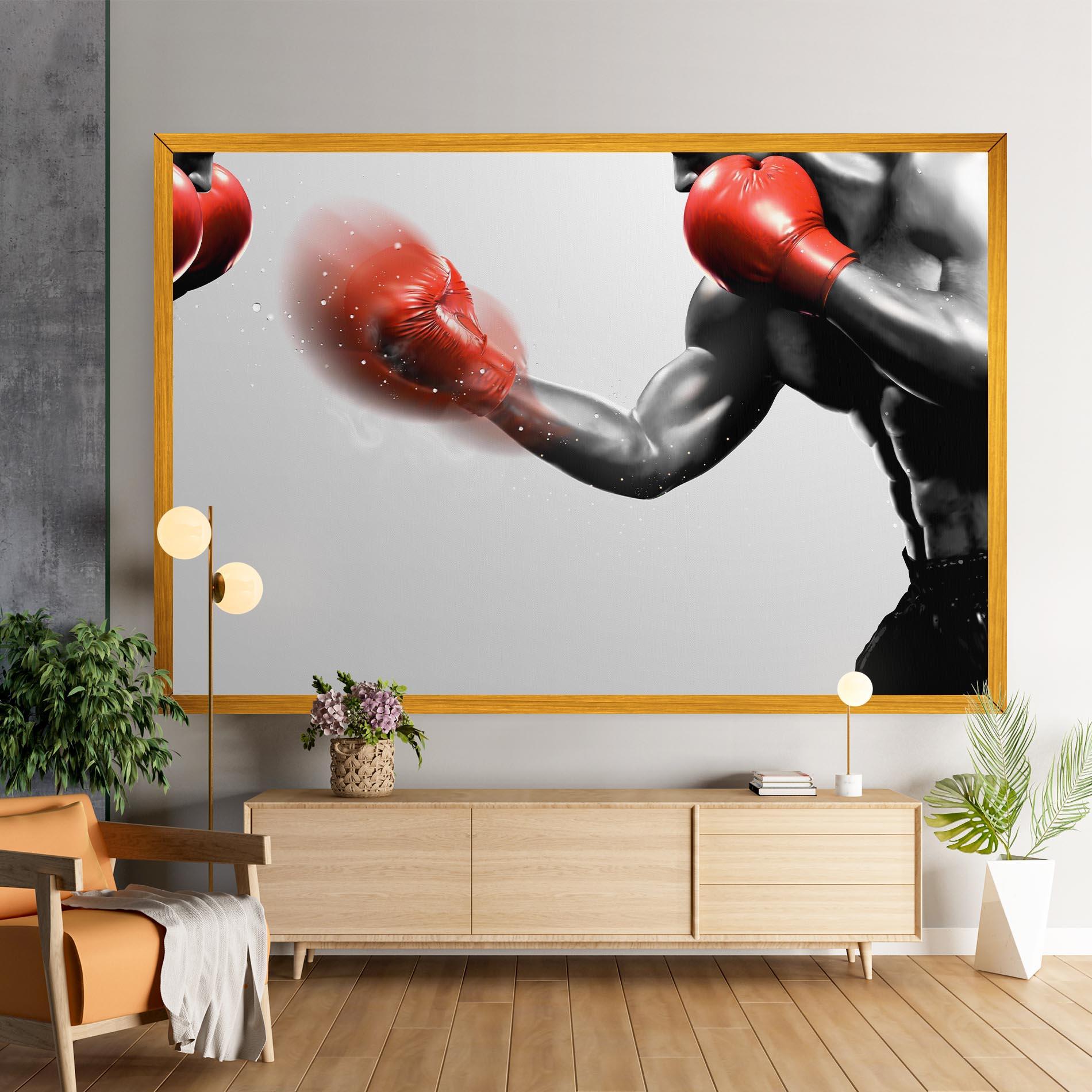 Obraz na Płótnie Red Smoke Box mockup 9