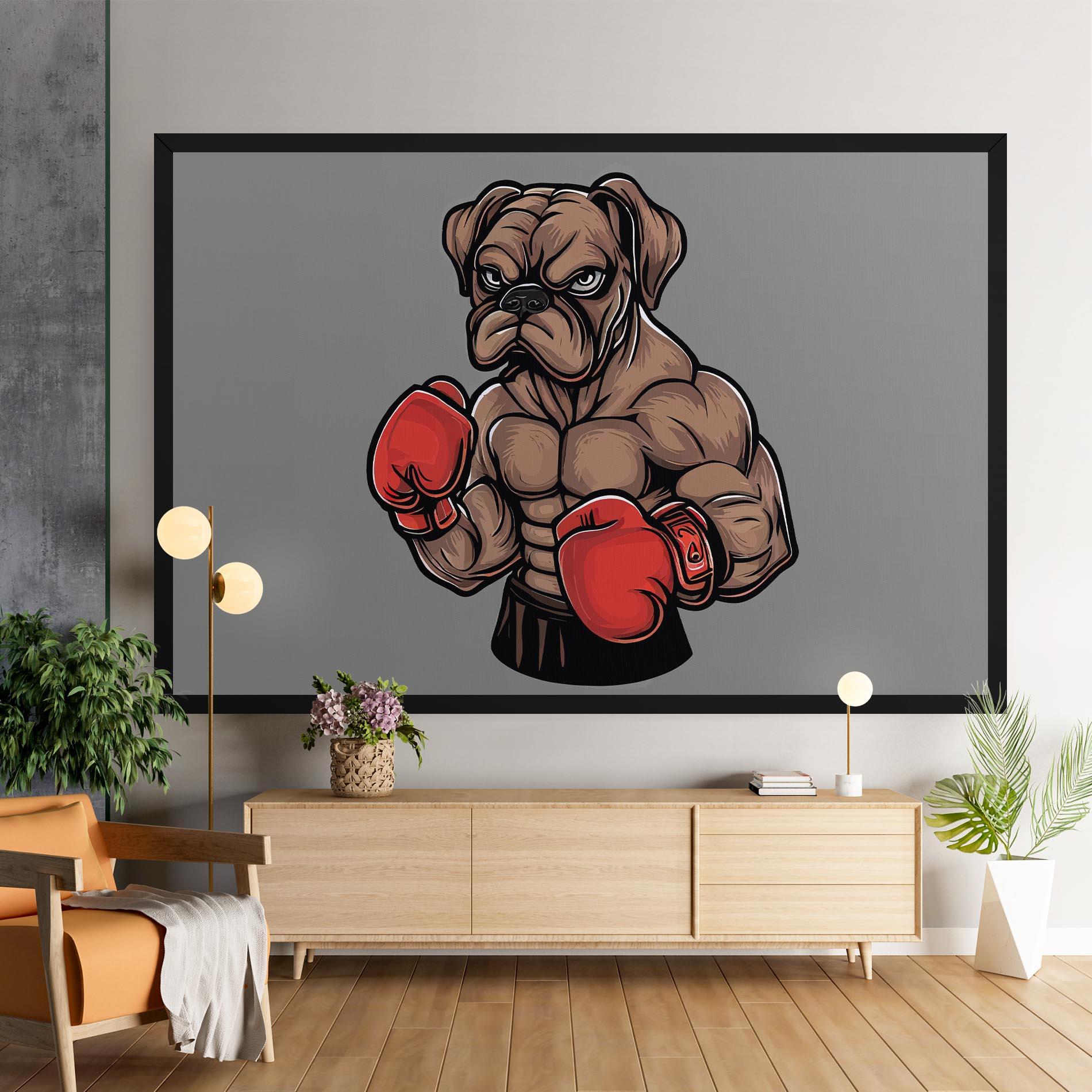 Obraz na Płótnie Boxer Dog mockup 9