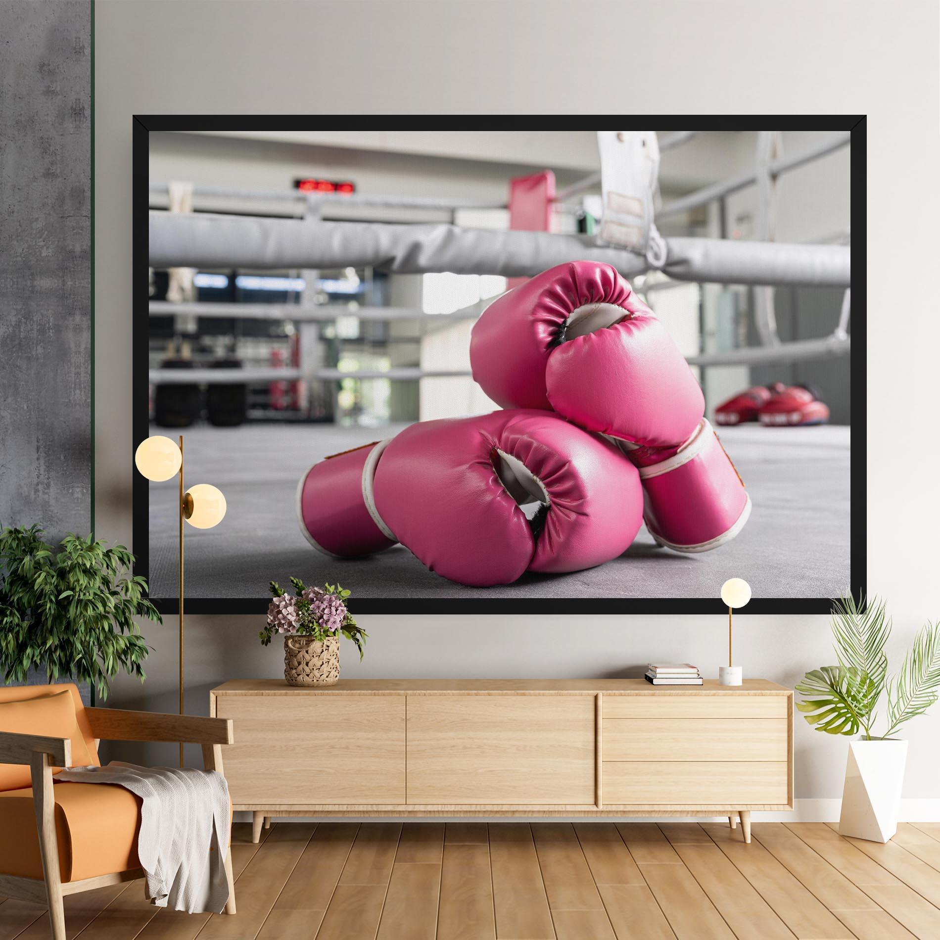 Obraz na Płótnie Pink Boxing Gloves mockup 9
