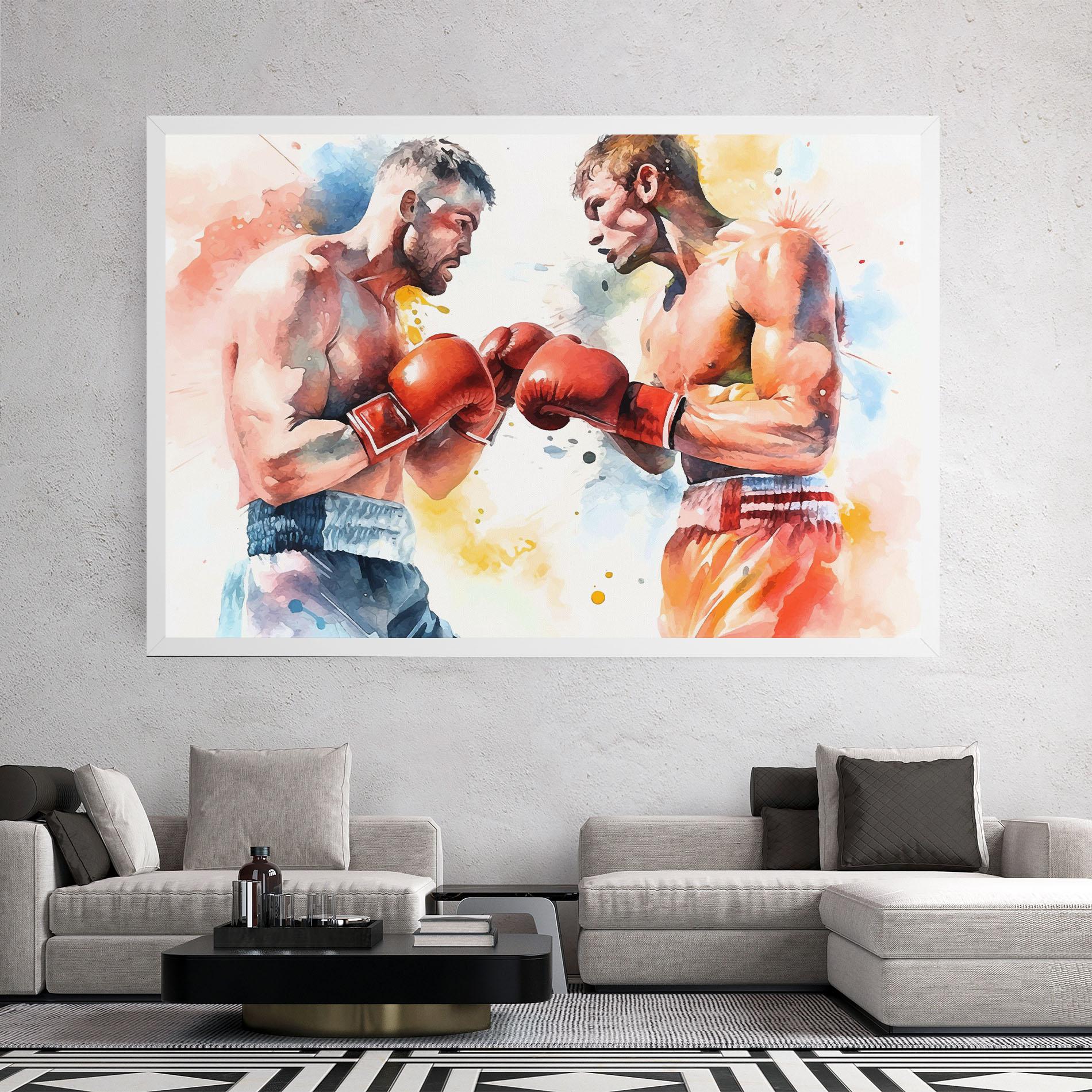Obraz na Płótnie Boxing Match Art mockup 2