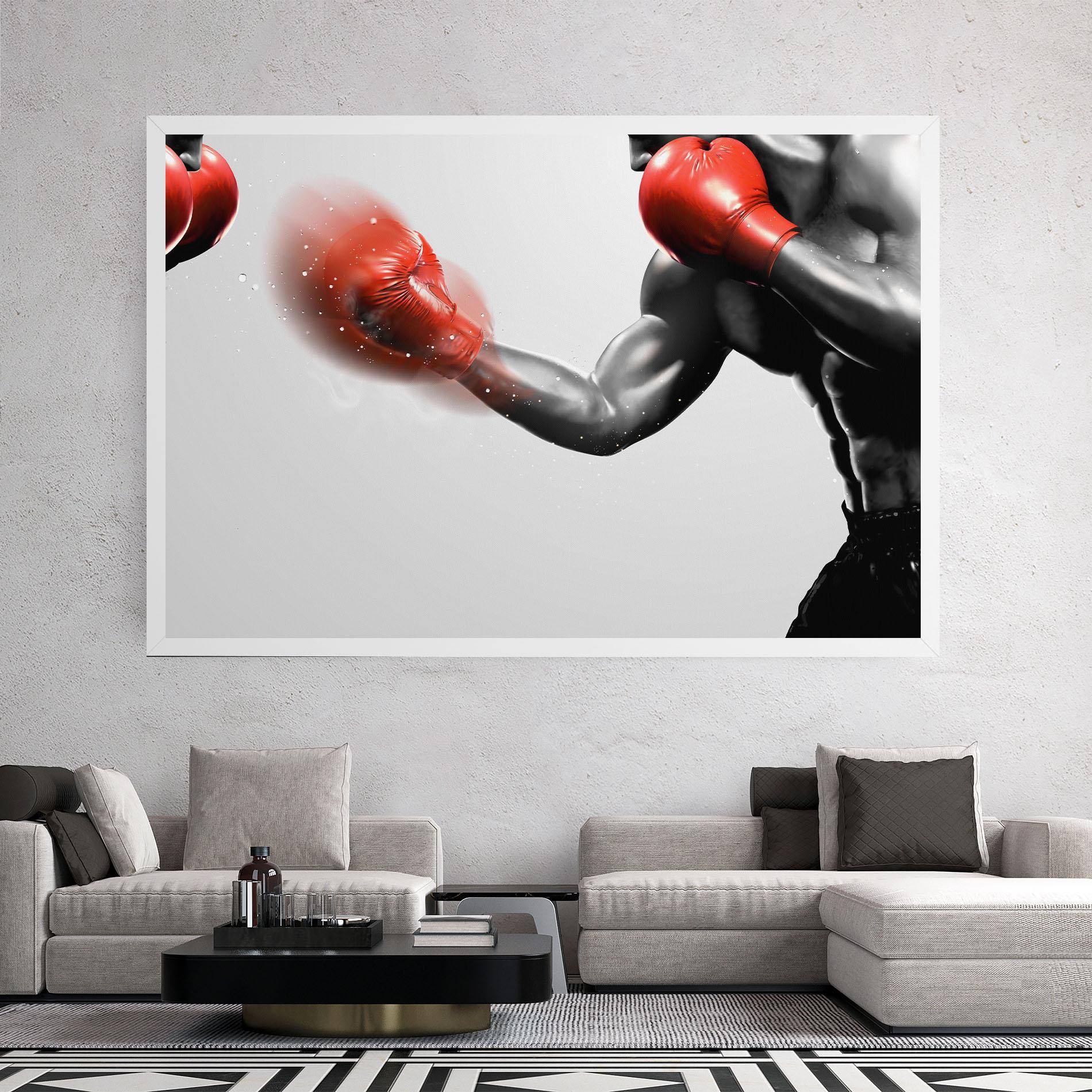 Obraz na Płótnie Red Smoke Box mockup 2