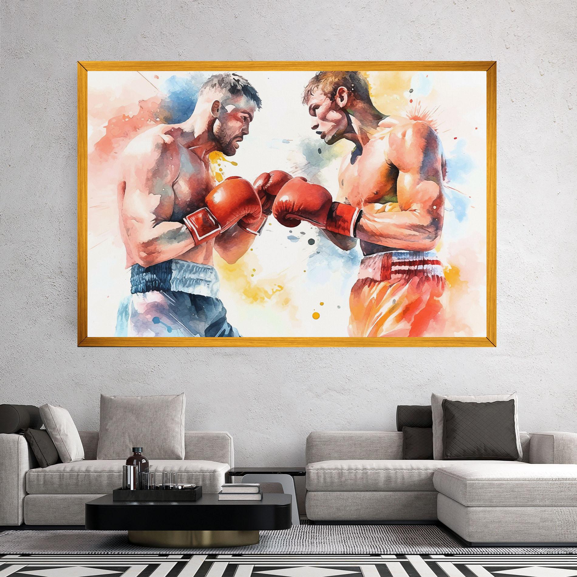 Obraz na Płótnie Boxing Match Art mockup 2