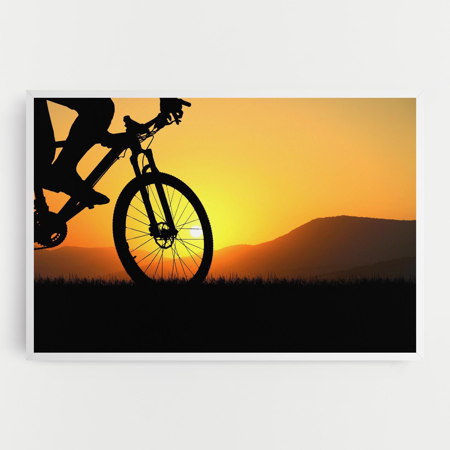 Obraz na Płótnie Mtb Silhouette View mockup 0