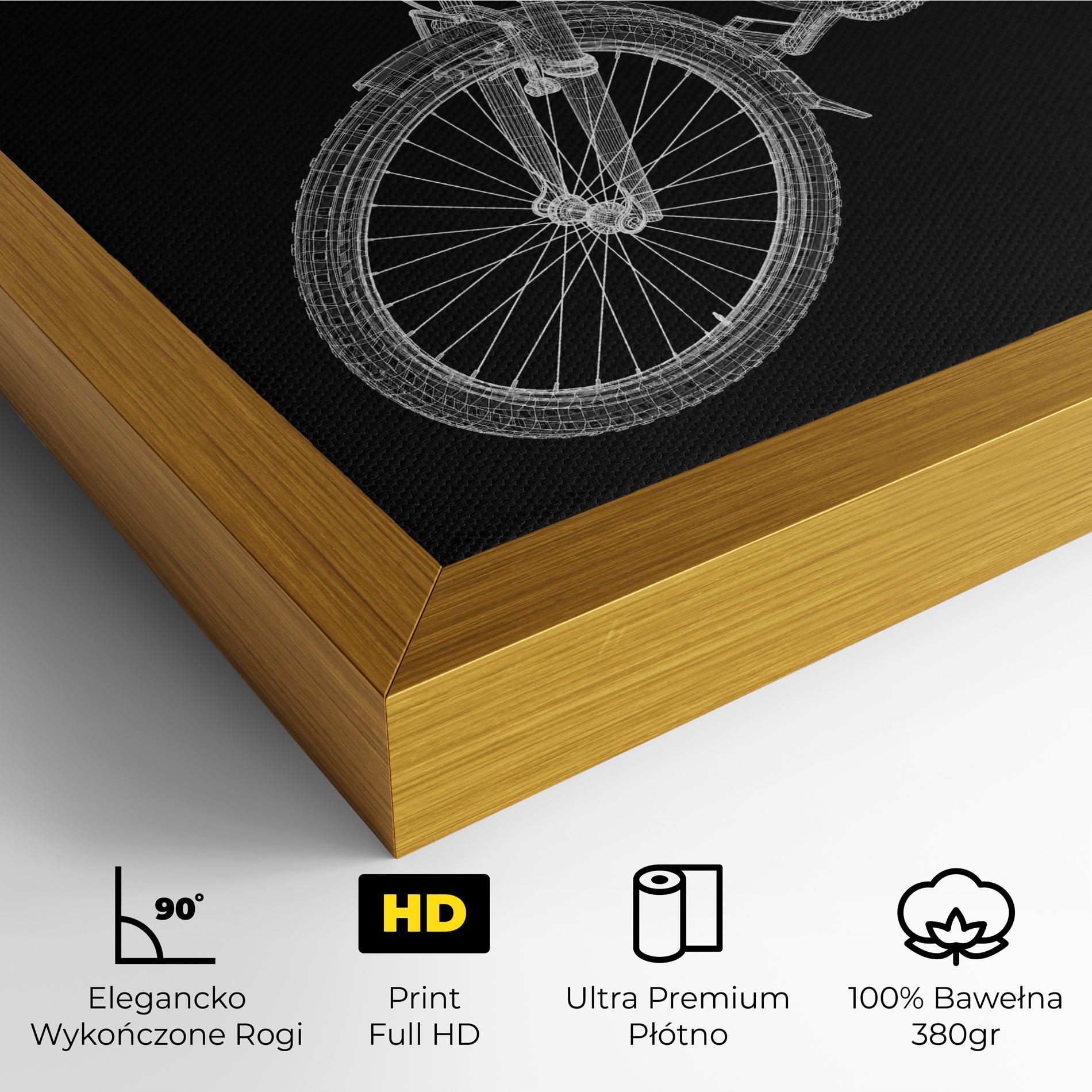 Obraz na Płótnie Bicycle 3d Model mockup 4