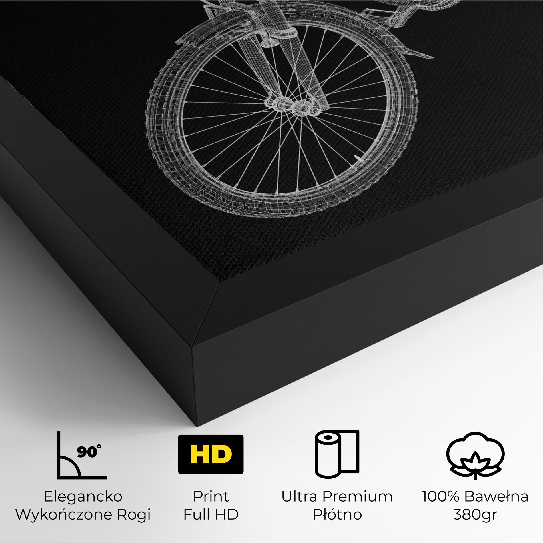 Obraz na Płótnie Bicycle 3d Model mockup 4