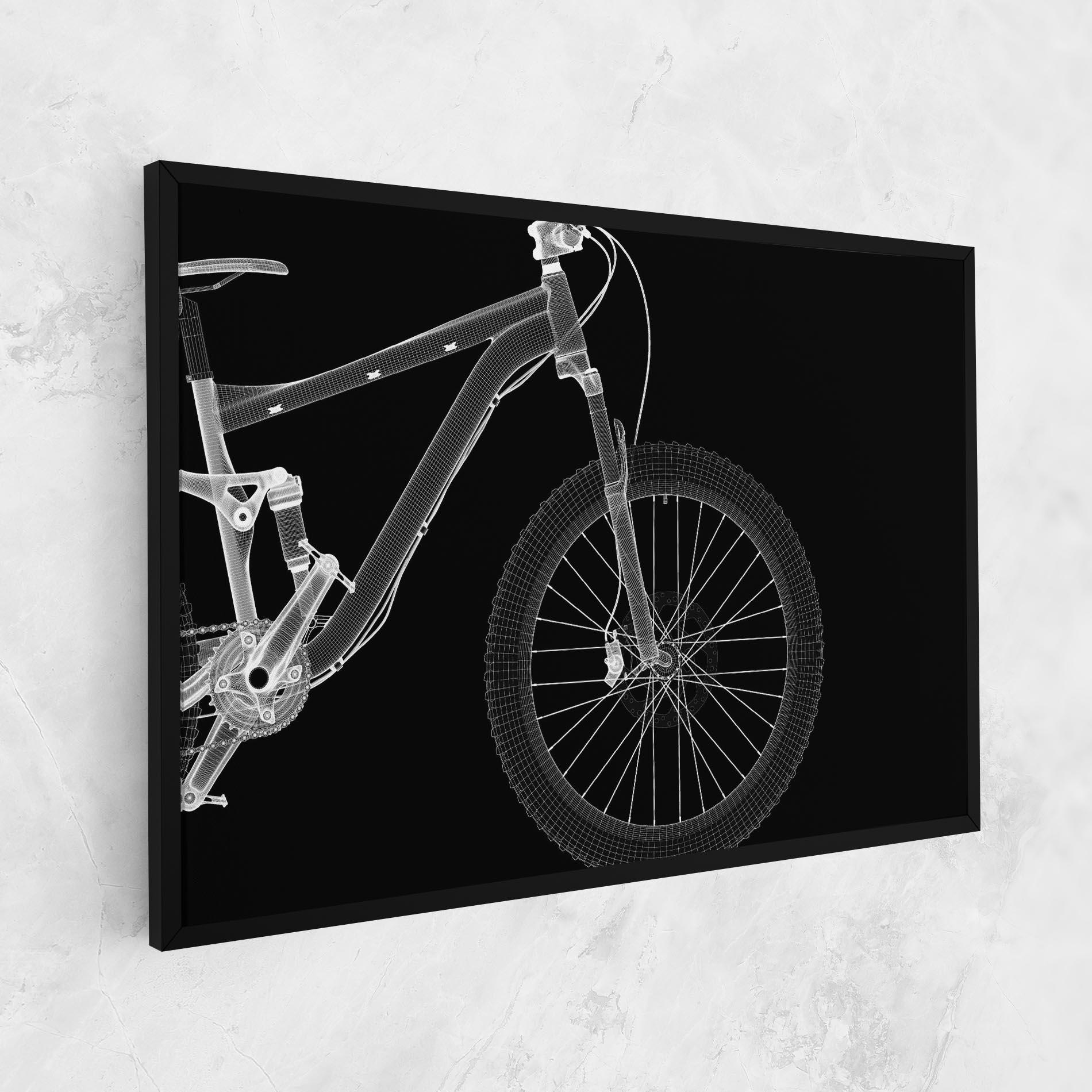 Obraz na Płótnie 3d White Model Bike mockup 1
