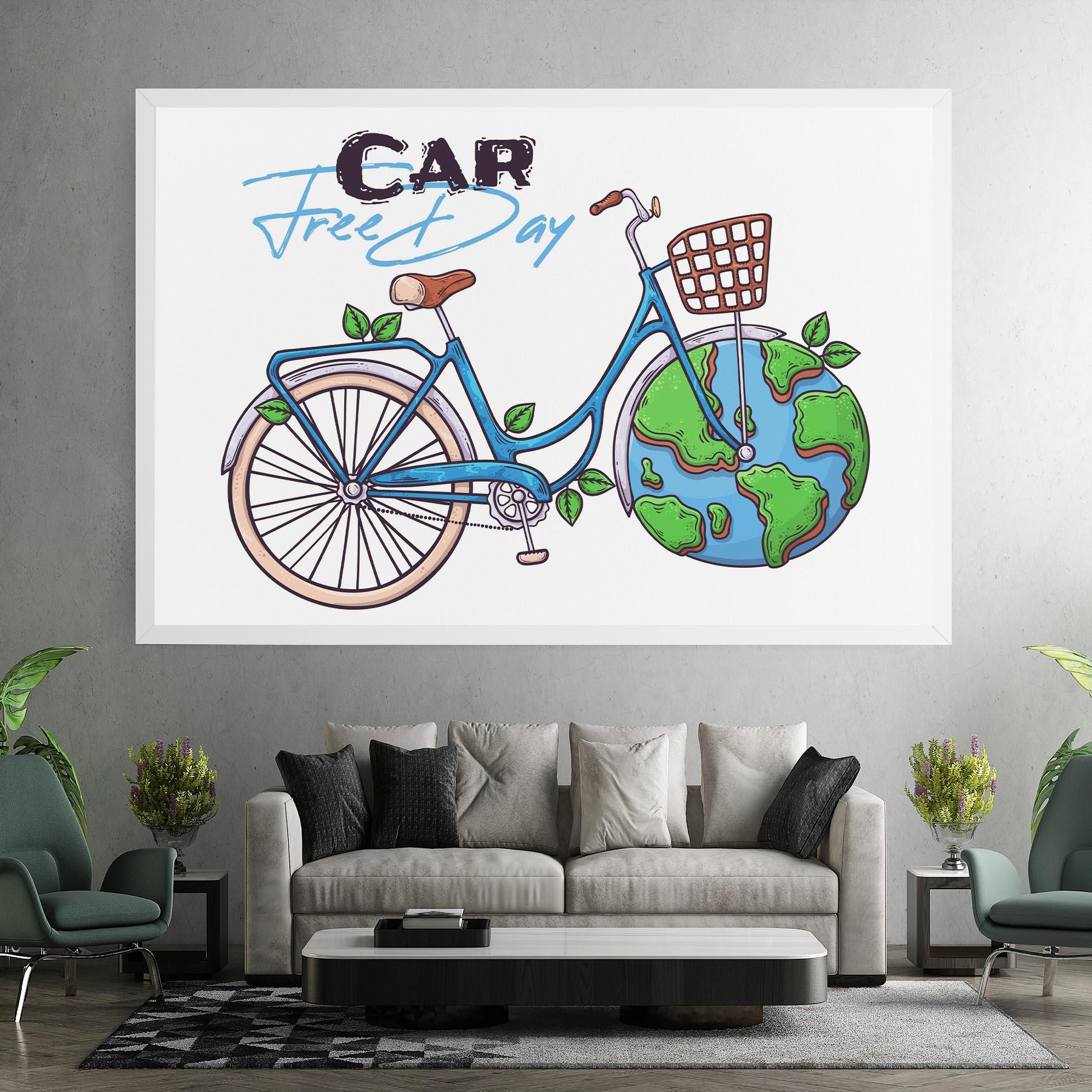 Obraz na Płótnie Free Day Bike mockup 7