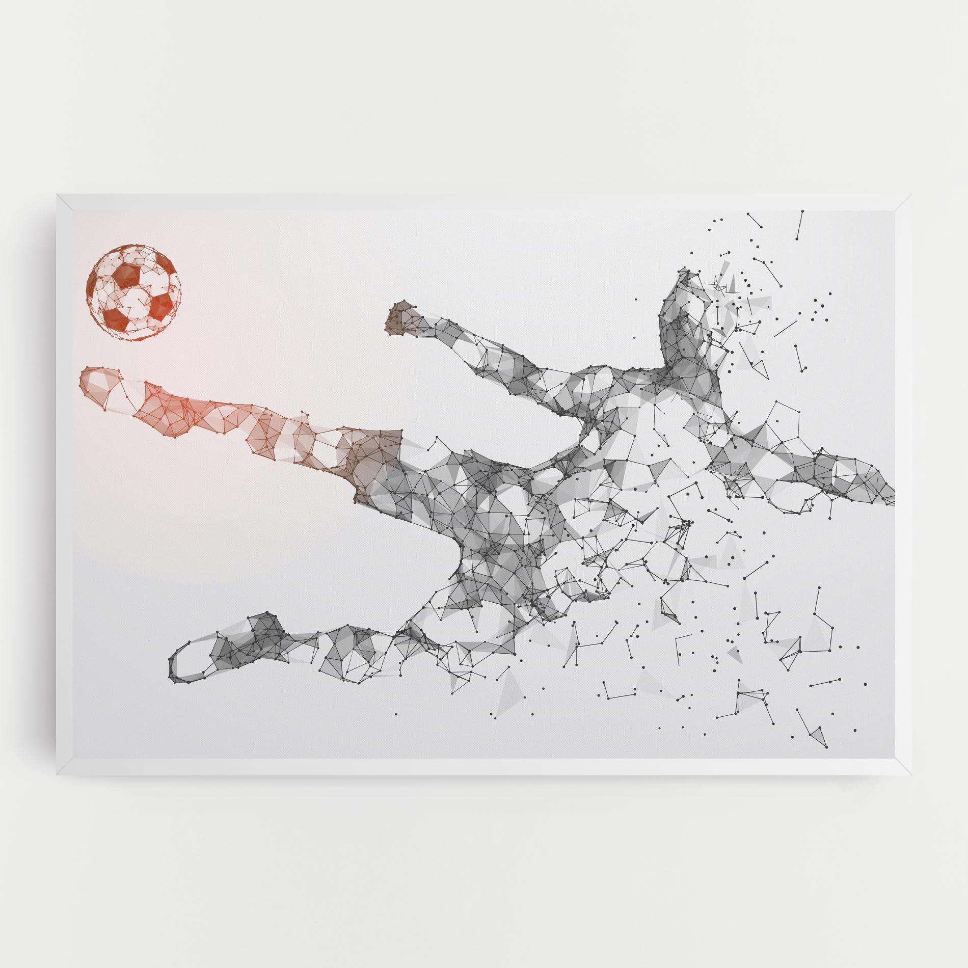 Obraz na Płótnie Football Orange Ball mockup 0