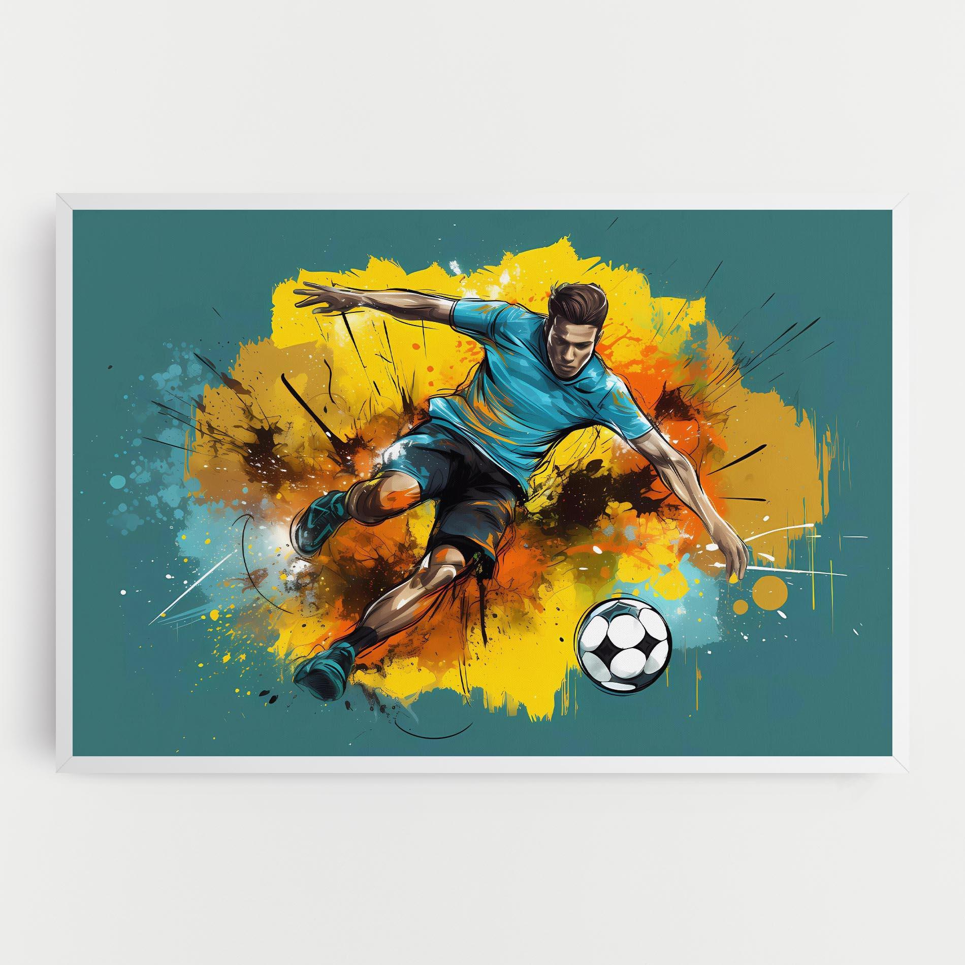 Obraz na Płótnie Football Player Painting mockup 0