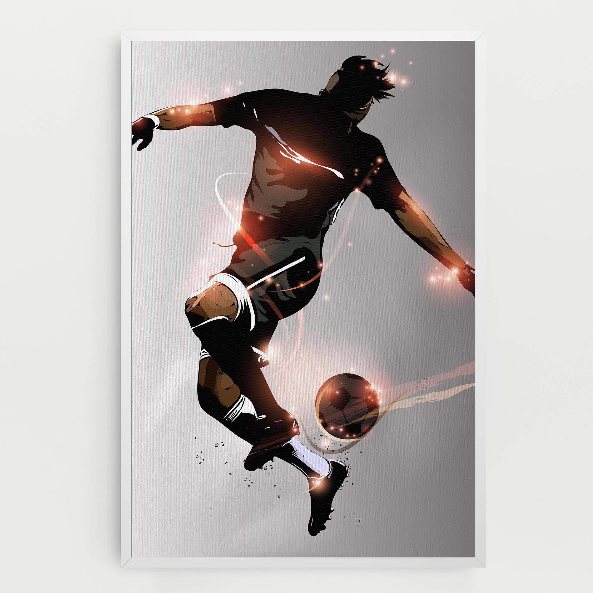 Obraz na Płótnie Football Jump mockup 0