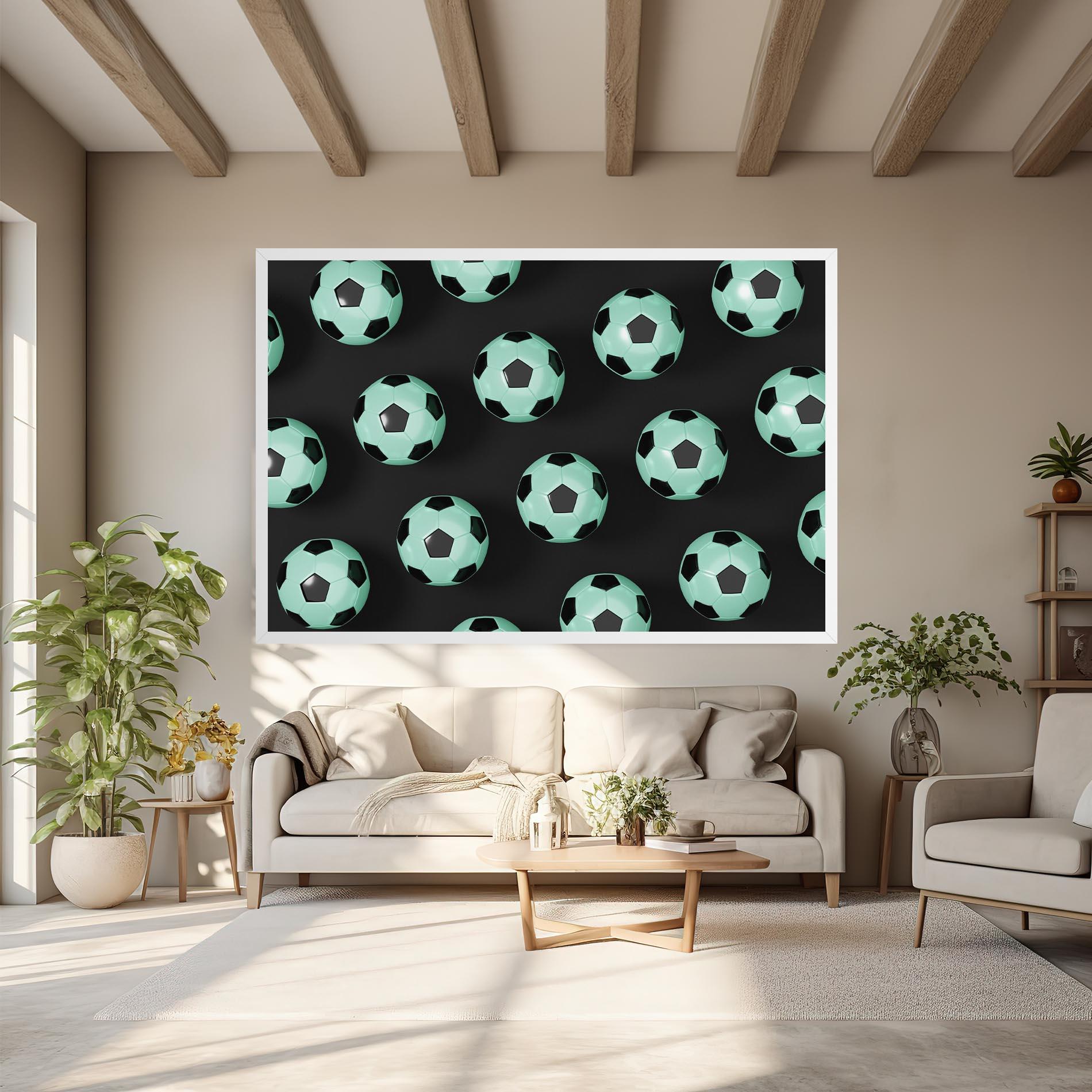 Obraz na Płótnie Green Light Football mockup 6