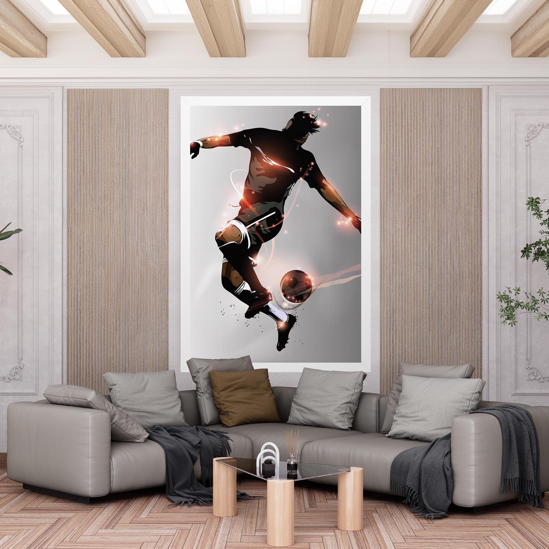 Obraz na Płótnie Football Jump mockup 6