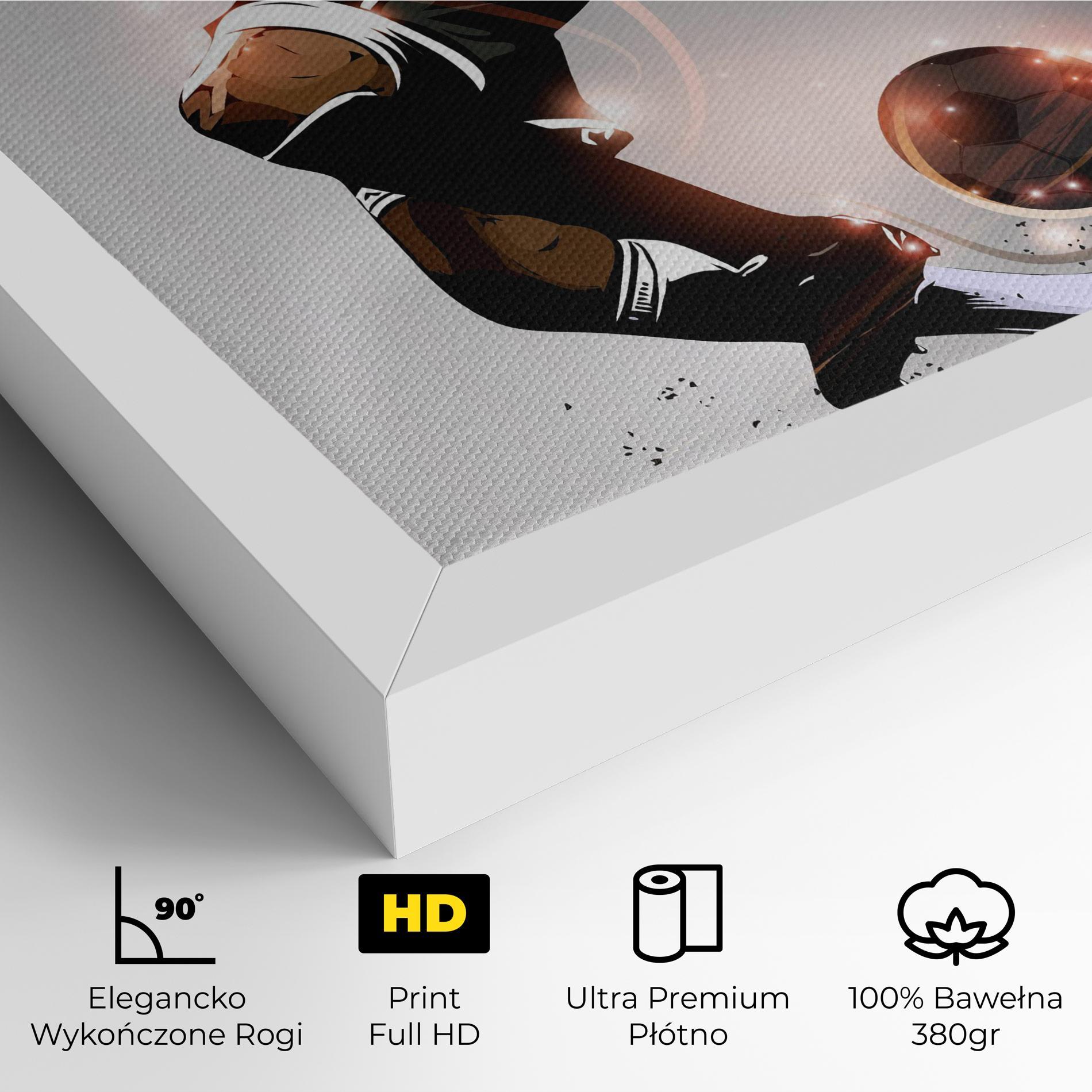 Obraz na Płótnie Football Jump mockup 4