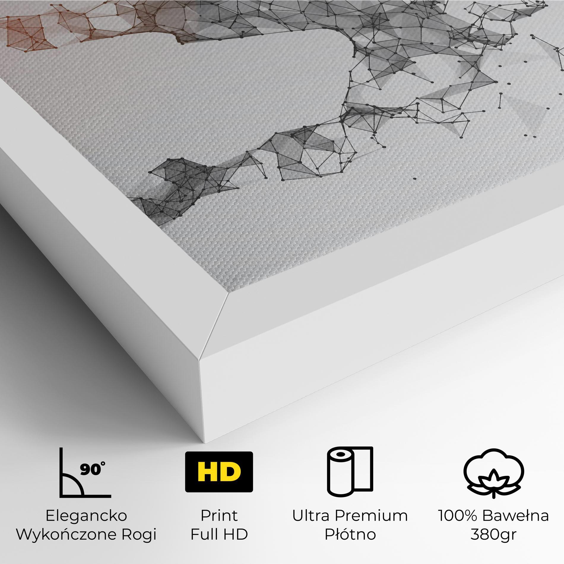 Obraz na Płótnie Football Orange Ball mockup 4