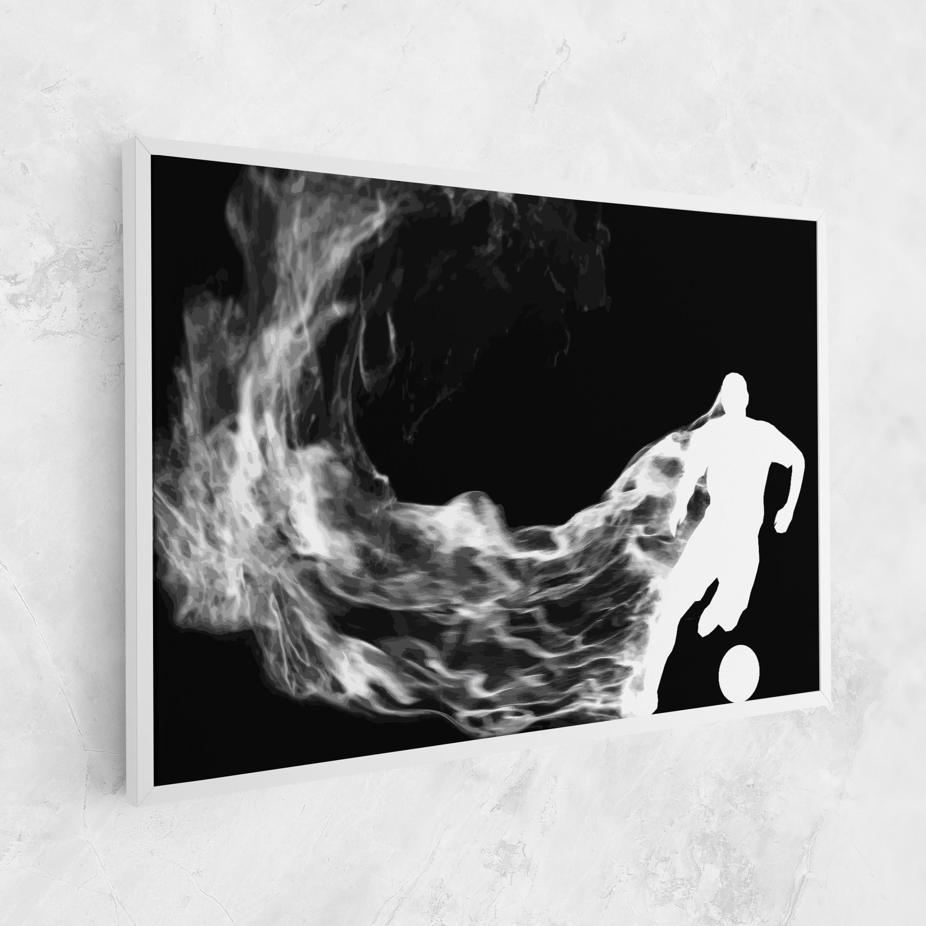 Obraz na Płótnie Football White Smoke mockup 1